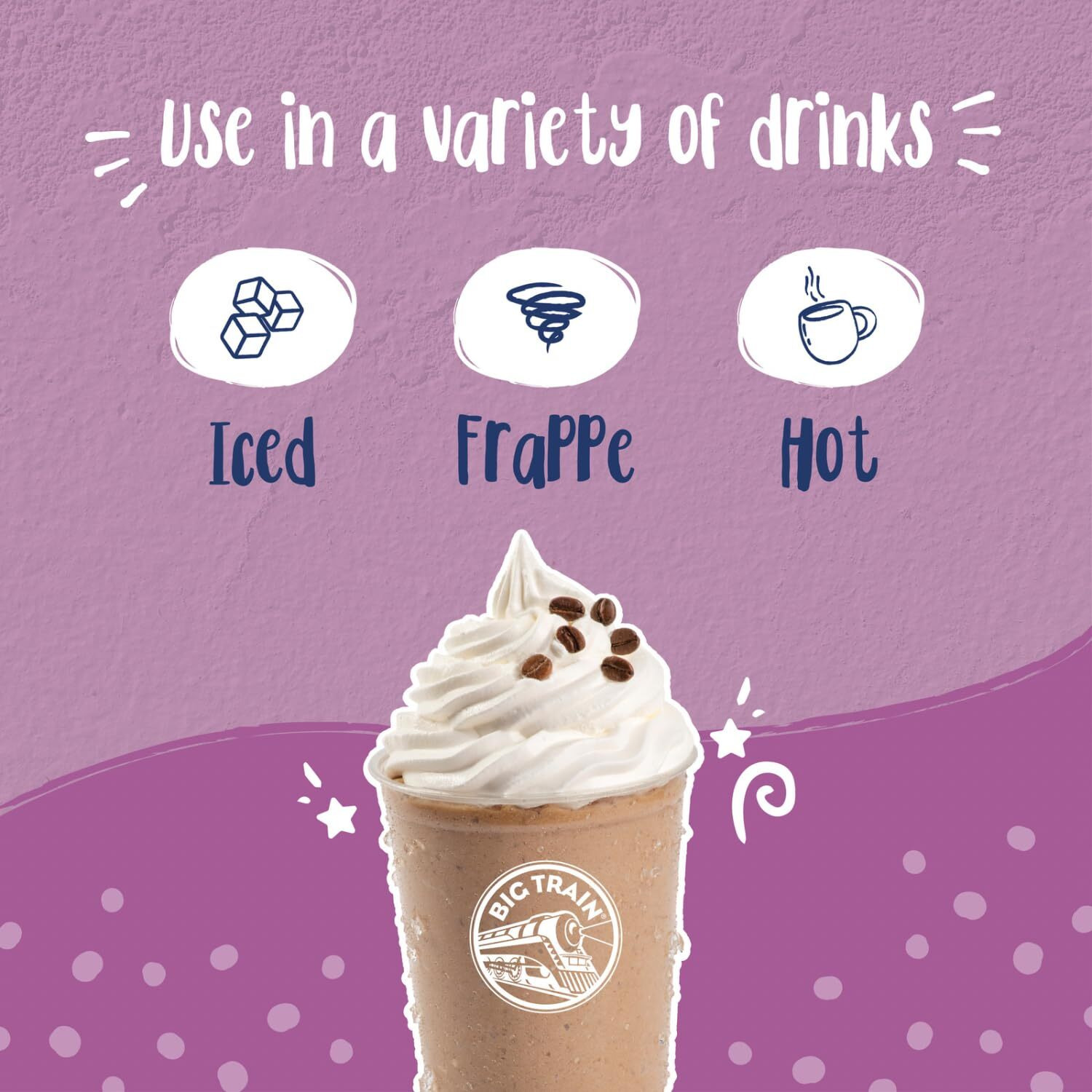 Big Train White Chocolate Latte Blended Ice Coffee Beverage Mix, 3.5 Pound (Pack Of 1)