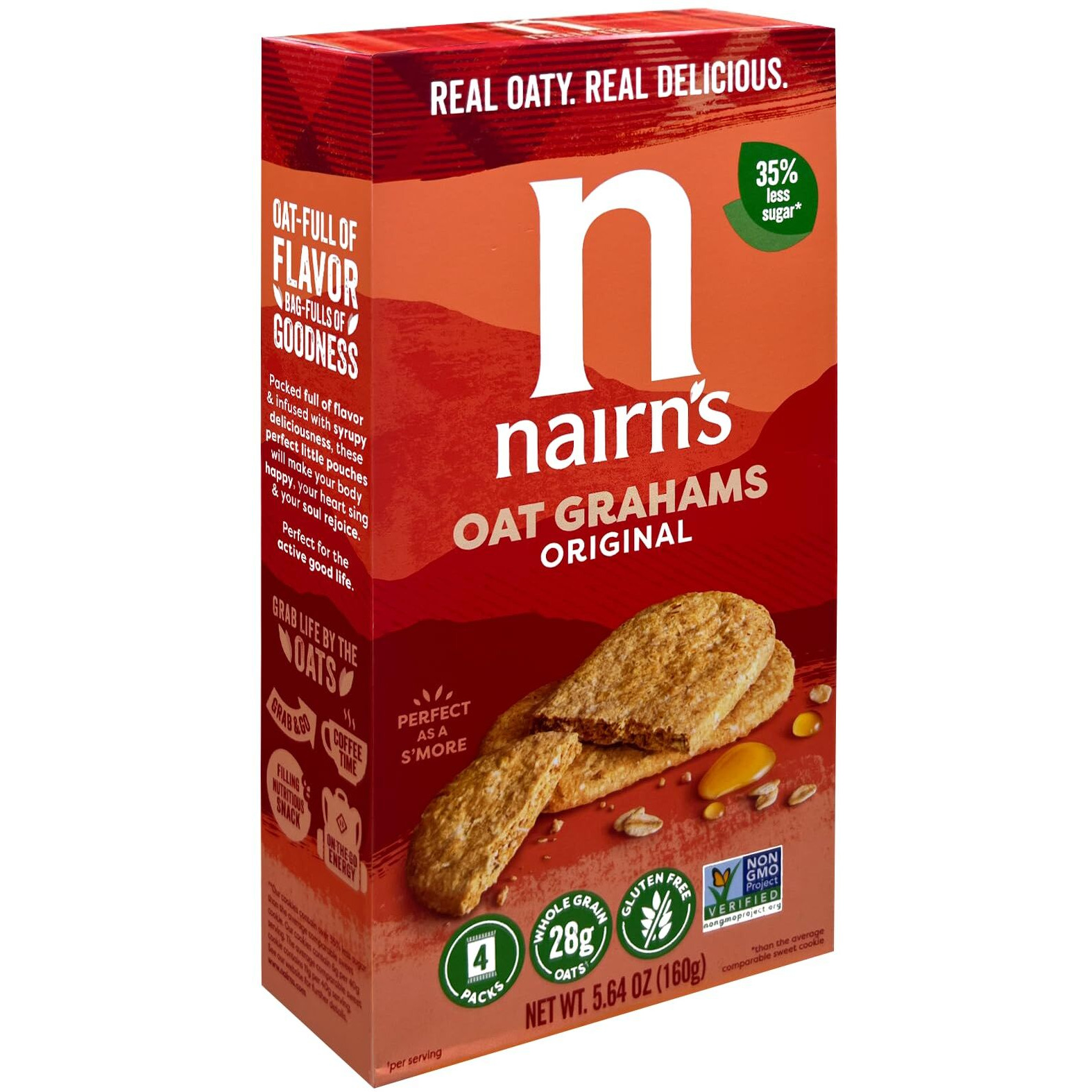 Nairn's Gluten Free Original Oat Grahams, 3 Packs/5.64 Oz