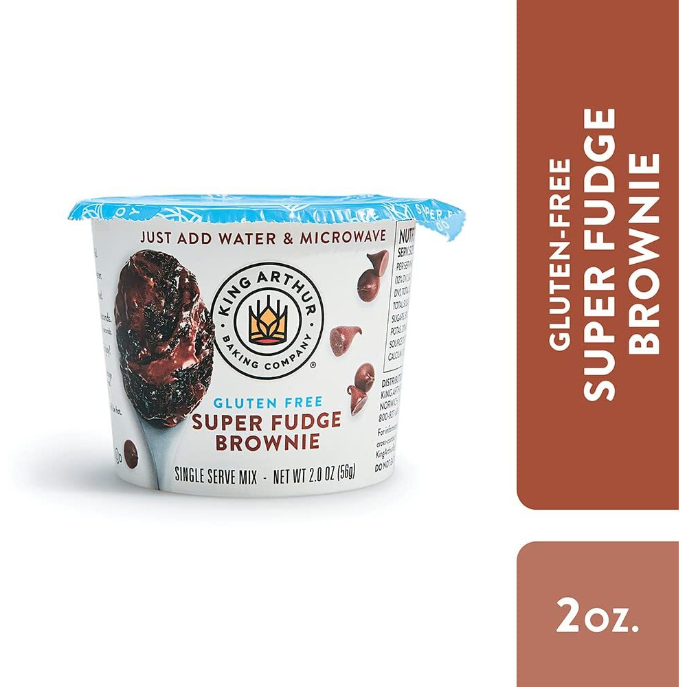 King Arthur, Gluten-Free Single Serve Super Fudge Brownie Mix, Gluten-Free, Non-Gmo Project Verified, Certified Kosher (Pack Of 12)