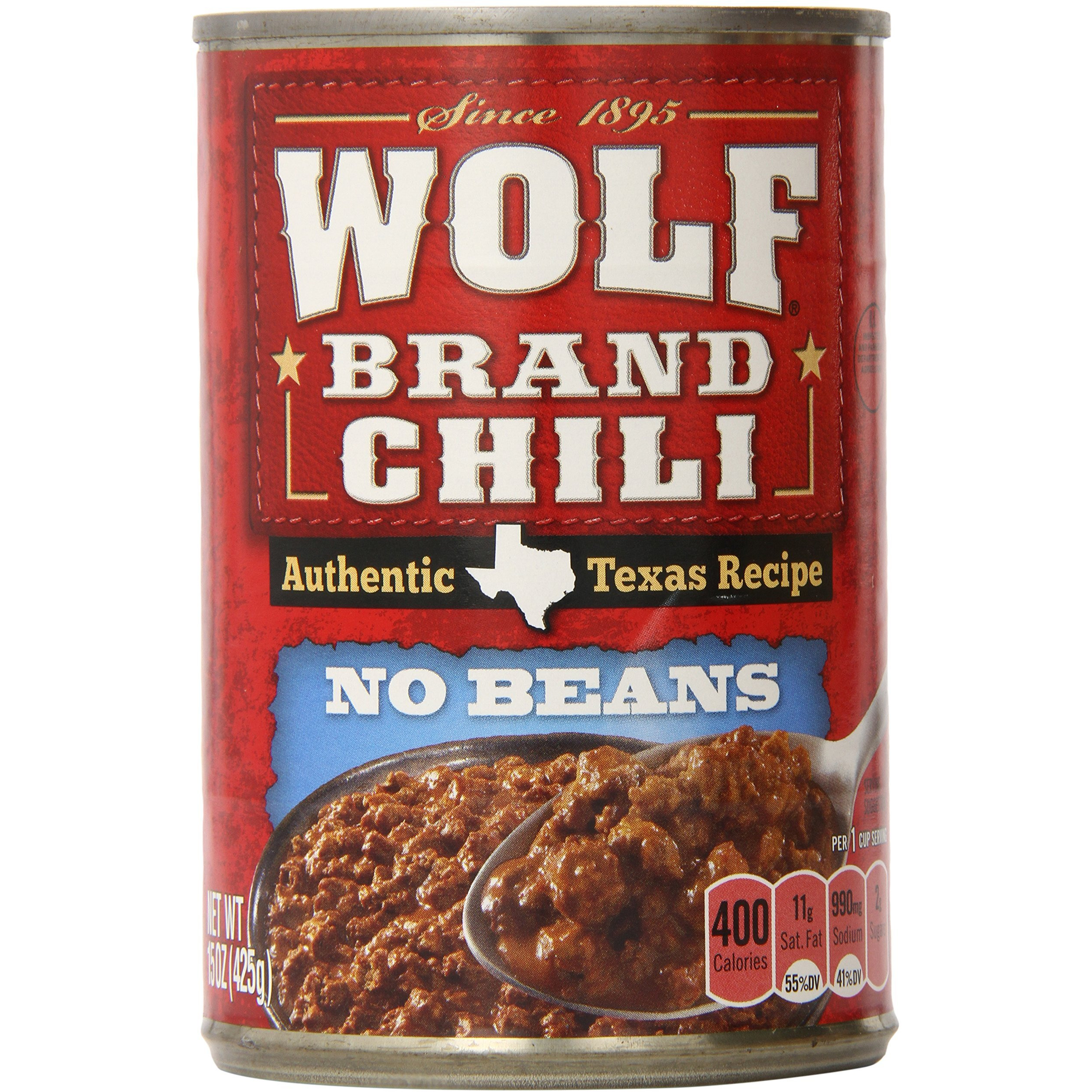 Wolf Brand Chili With No Beans, 15 Ounce (Pack Of 12)