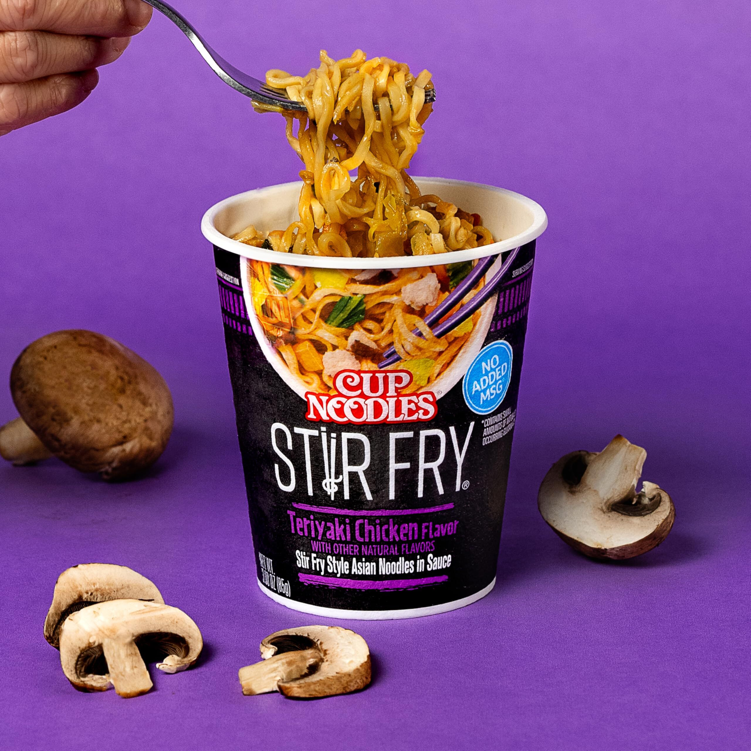 Nissin Cup Noodles Stir Fry Noodles In Sauce, Korean Bbq, 2.89 Ounce (Pack Of 6)