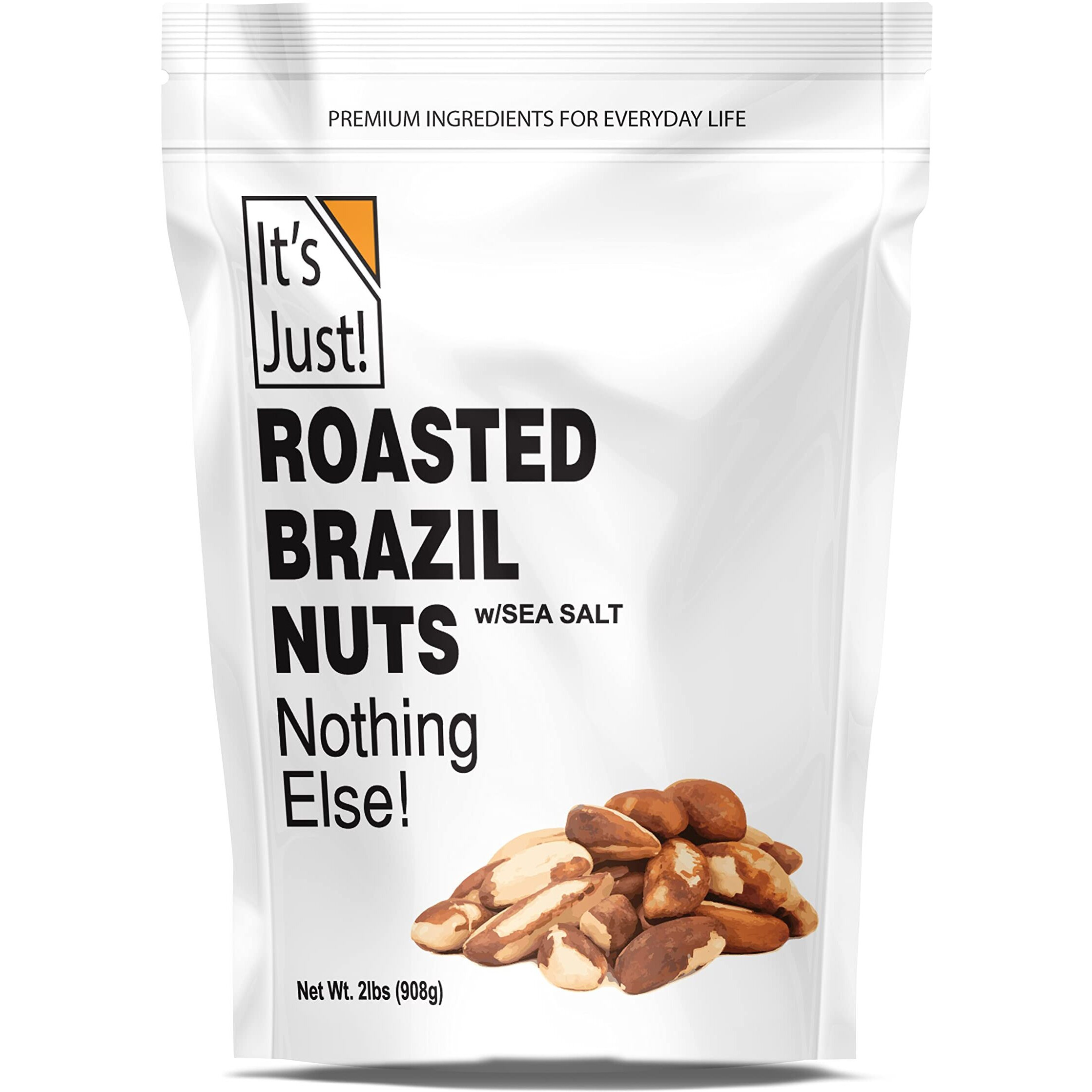 It's Just - Brazil Nuts, 2Lbs, Product Of Peru, Roasted & Salted, Packaged In Usa (Roasted/Sea Salted, 2 Pound (Pack Of 1))