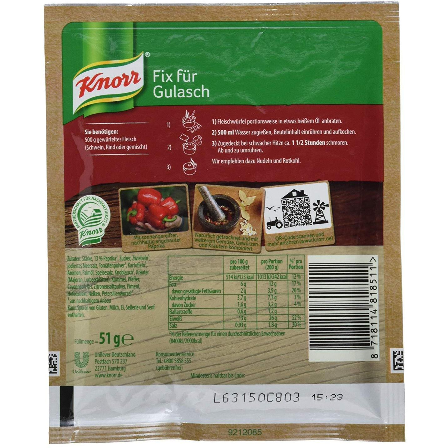 Knorr Fix Goulash (Gulasch) (Pack Of 4)