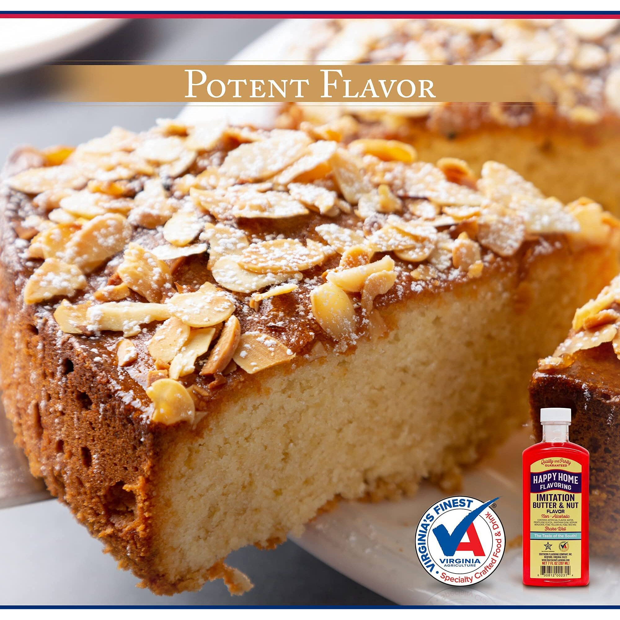 Happy Home Imitation Butter & Nut Flavoring, Non-Alcoholic, Certified Kosher, 7 Oz.