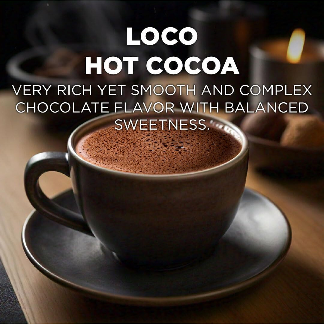 Maud's Dark Hot Chocolate Pods, 18Ct. | Single Serve Gluten & Dairy Free Hot Cocoa | 100% California Blended Hot Chocolate | Solar Energy Produced Recyclable Pods Compatible With Keurig K Cups Maker