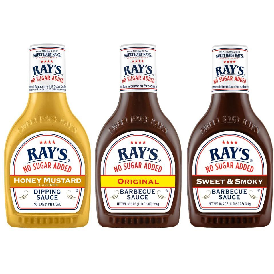 Sweet Baby Ray's Variety Bbq Sauce Set - Honey Mustard, Original, And Sweet & Smoky - 18 Oz Bottles, Pack Of 3 For Flavorful Grilling And Culinary Adventures Galore (Variety Pack)