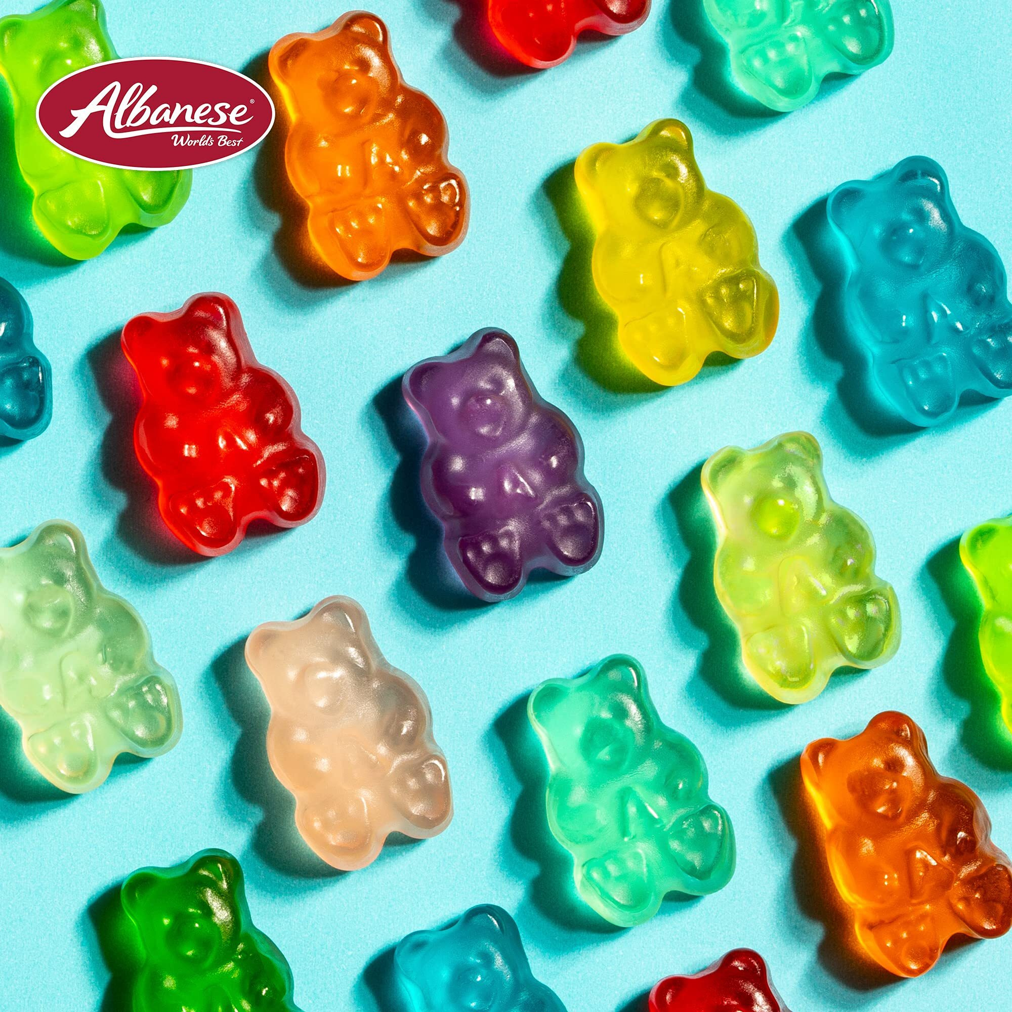 Albanese World's Best Green Apple Gummi Bears, 5Lbs Of Candy