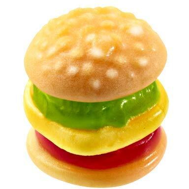 Efrutti Mini Burger Gummy Candy, 2 Lb - 101 Count Bulk Bag
