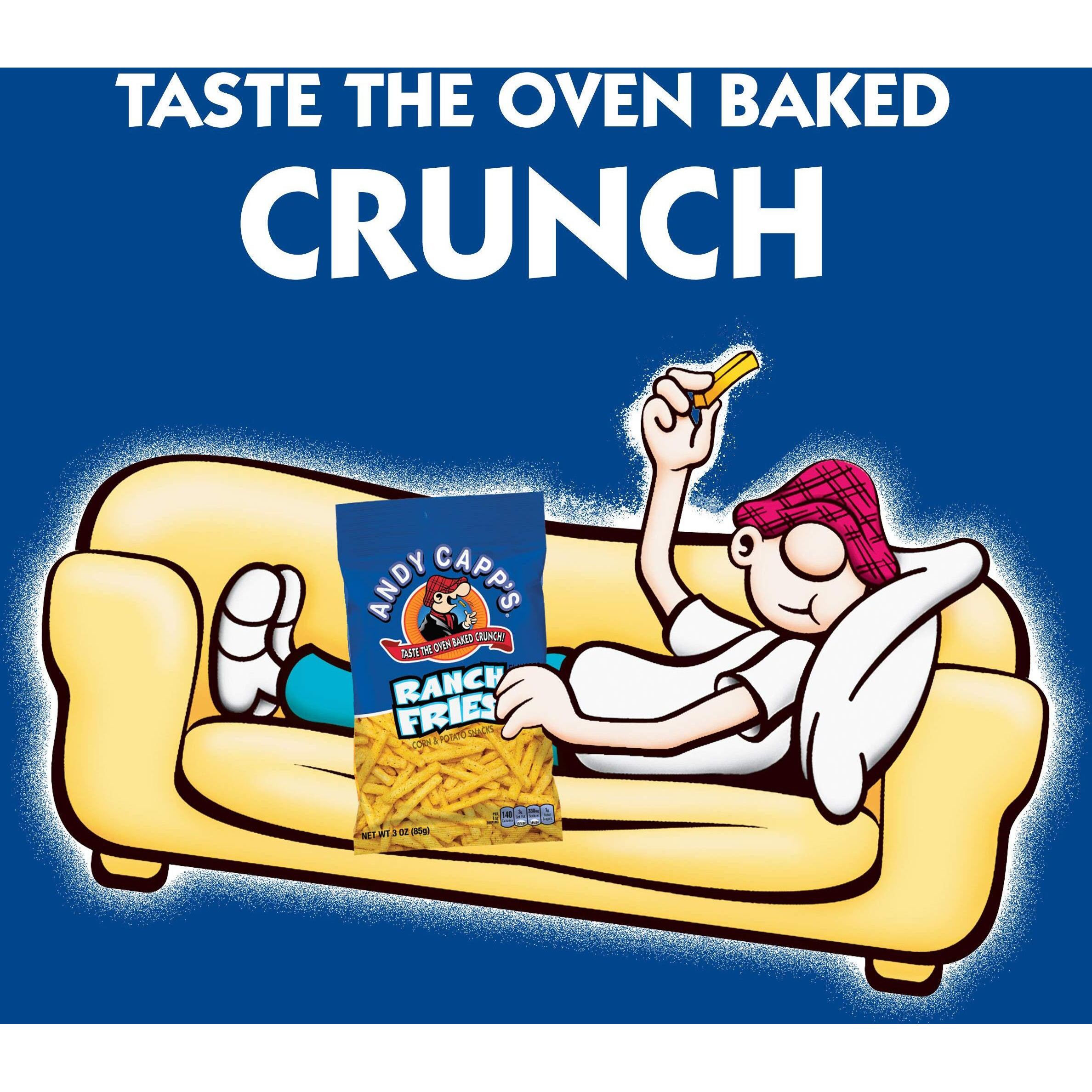 Andy Capp's Ranch Fries Snacks, 3-Oz Bag (Pack Of 12)