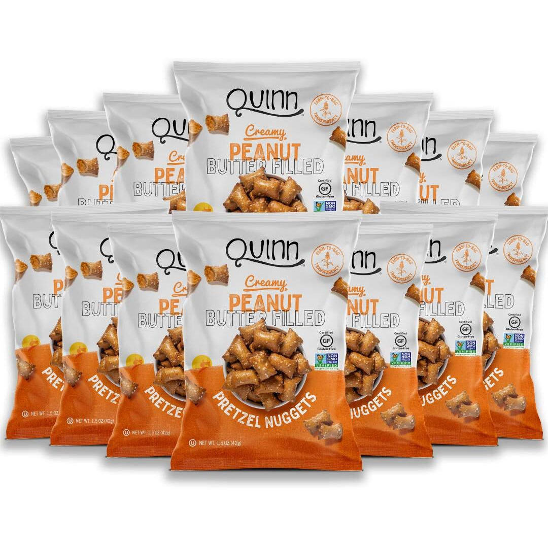 Quinn Peanut Butter Filled Nugget Single Serve 1.5 Oz Bags, 14 Count