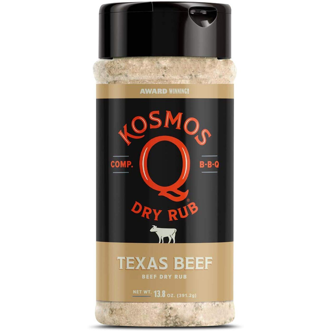 Kosmos Q Dry Rub Texas Beef Bbq Dry Rub, Bottle Of 13.8 Oz