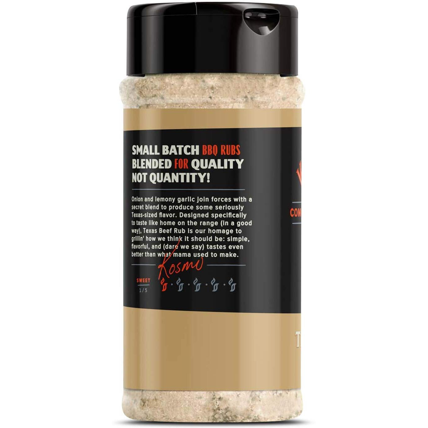 Kosmos Q Dry Rub Texas Beef Bbq Dry Rub, Bottle Of 13.8 Oz