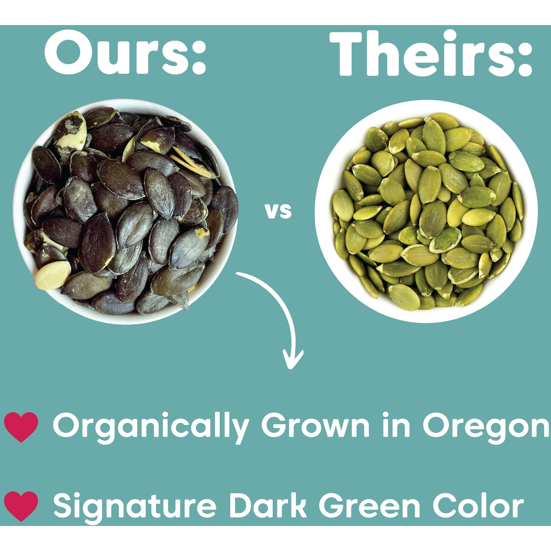 Wilderness Poets, Oregon Pumpkin Seeds - Organic, Heirloom, Raw - No Salt, No Shells, Bulk Size (5 Pound - 80 Ounce)