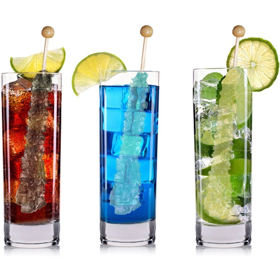 Extra Large Rock Candy Sticks 6 Assorted Espeez Rock Candy Sticks, Candy Buffet, Swizzle Sticks - Bulk Candy For Birthdays, Weddings, Reception Candy, Decorations, Bridal And Baby Showers