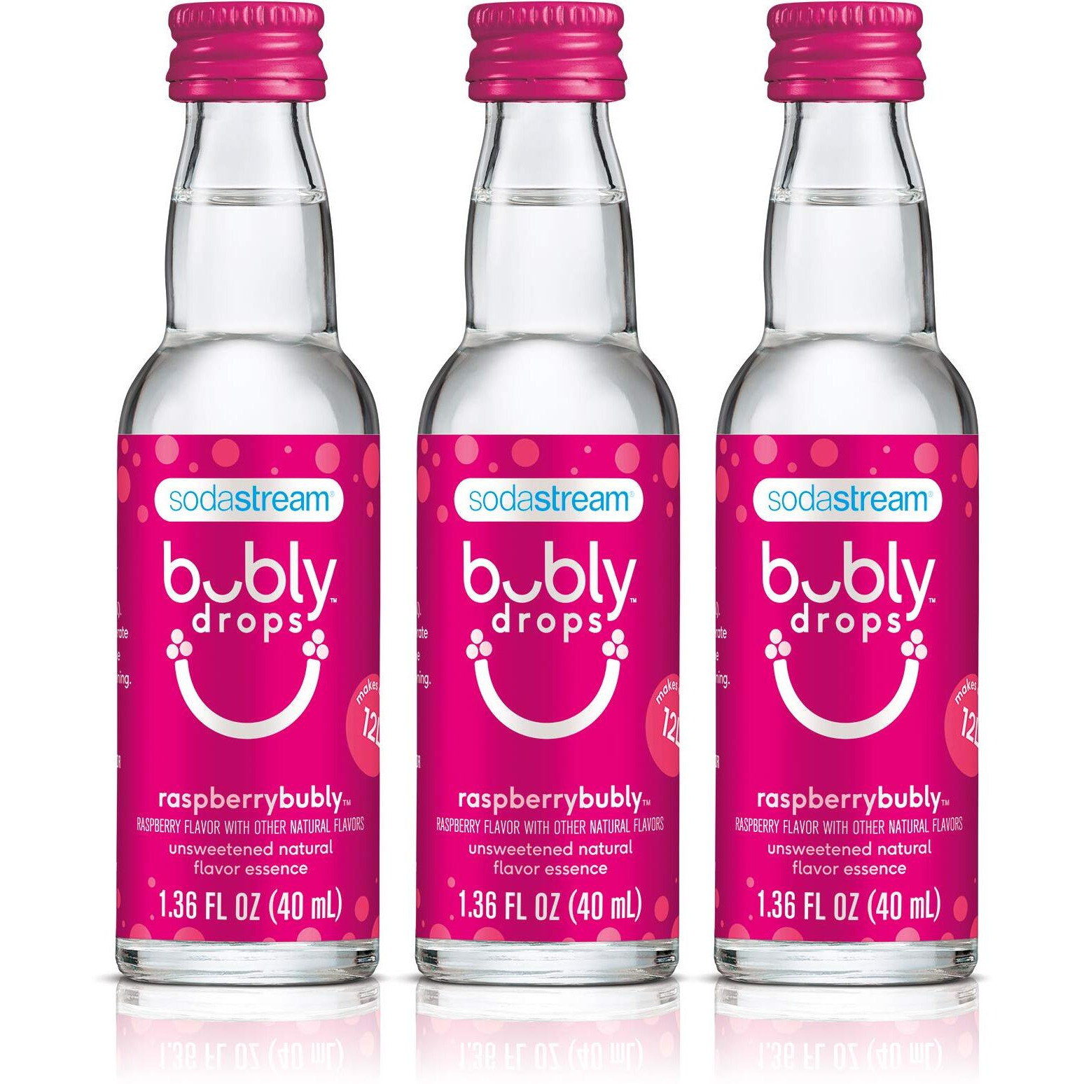 Sodastream Bubly Drops, Raspberry, 1.36Oz (Pack Of 3)