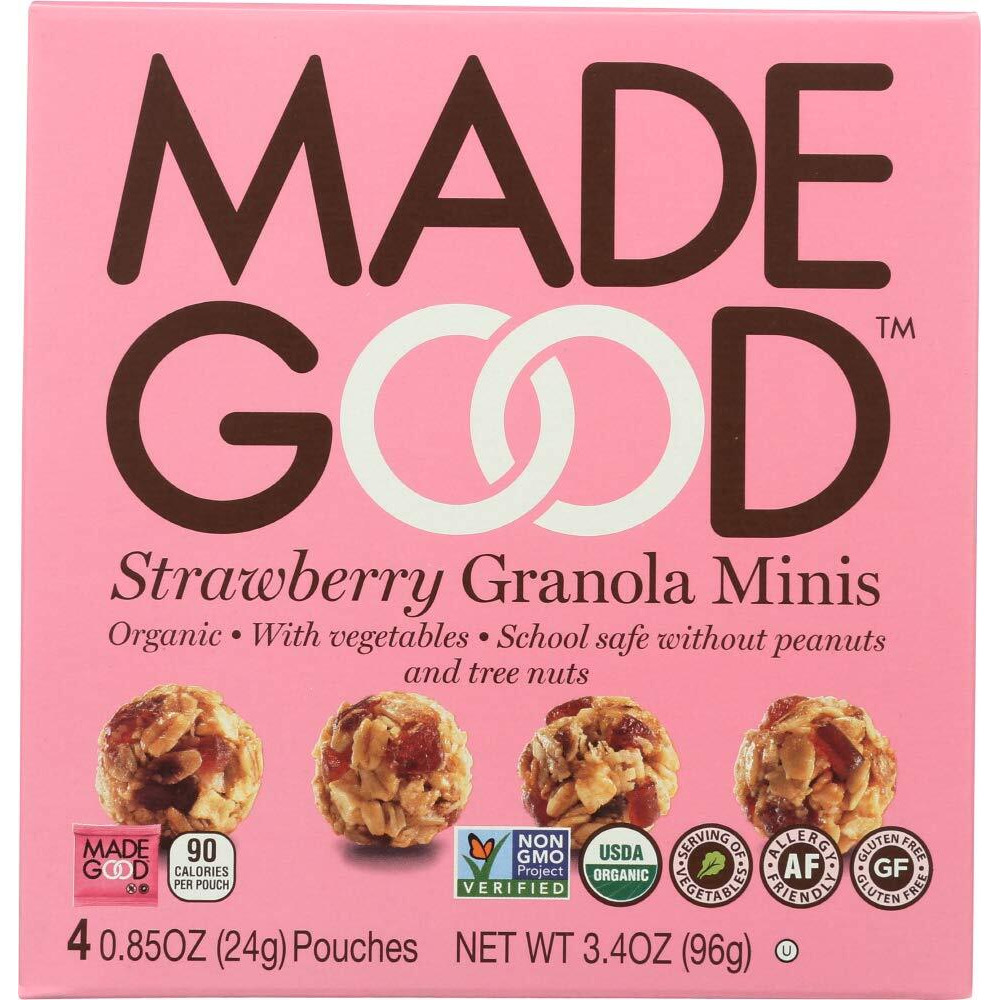 Made Good Organic Granola Strawberry Minis Multipack 24Gx4 (Pack Of 6)