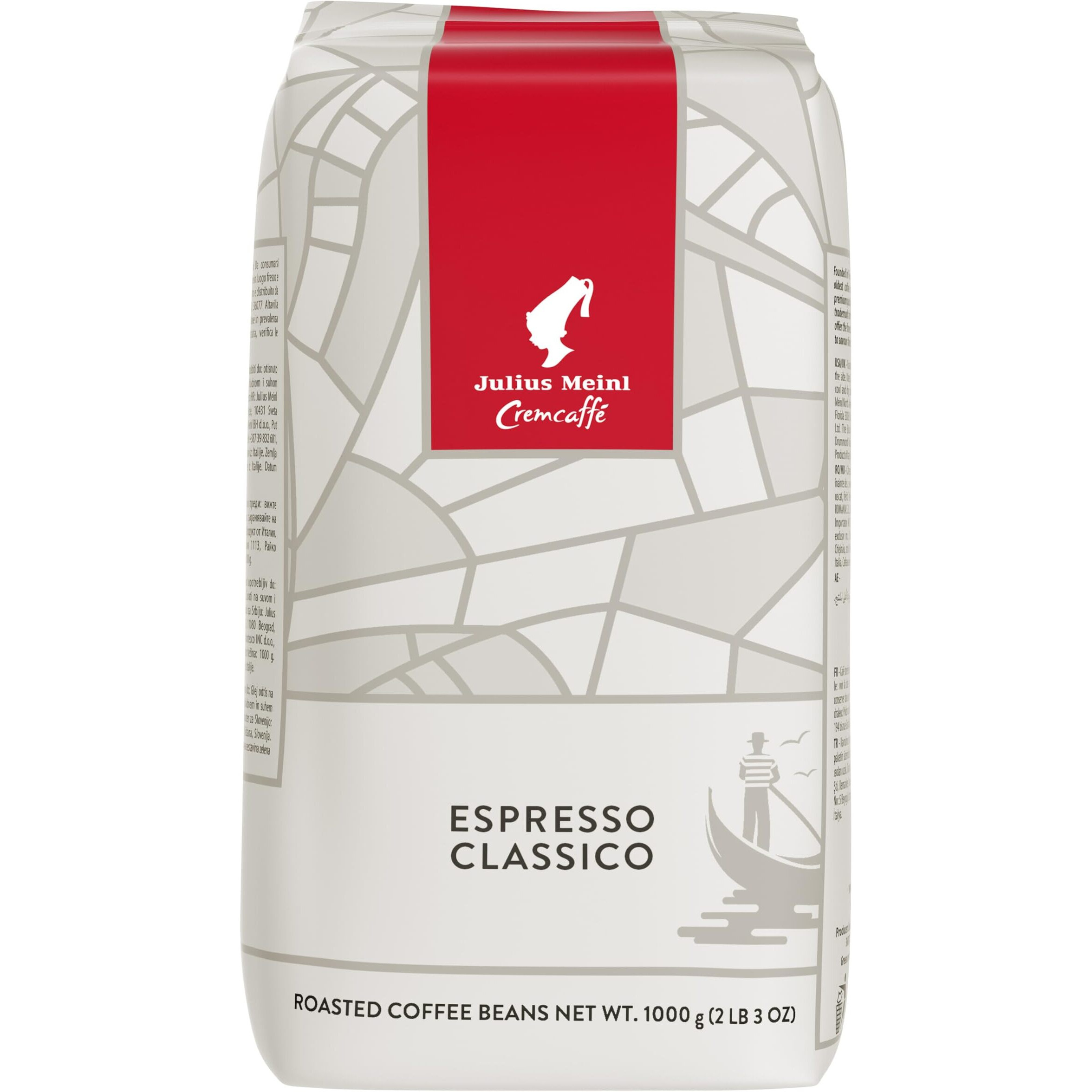 Julius Meinl "&quotCrema Espresso Classico,"" Medium Roasted Coffee Beans, 1Kg / 35Oz