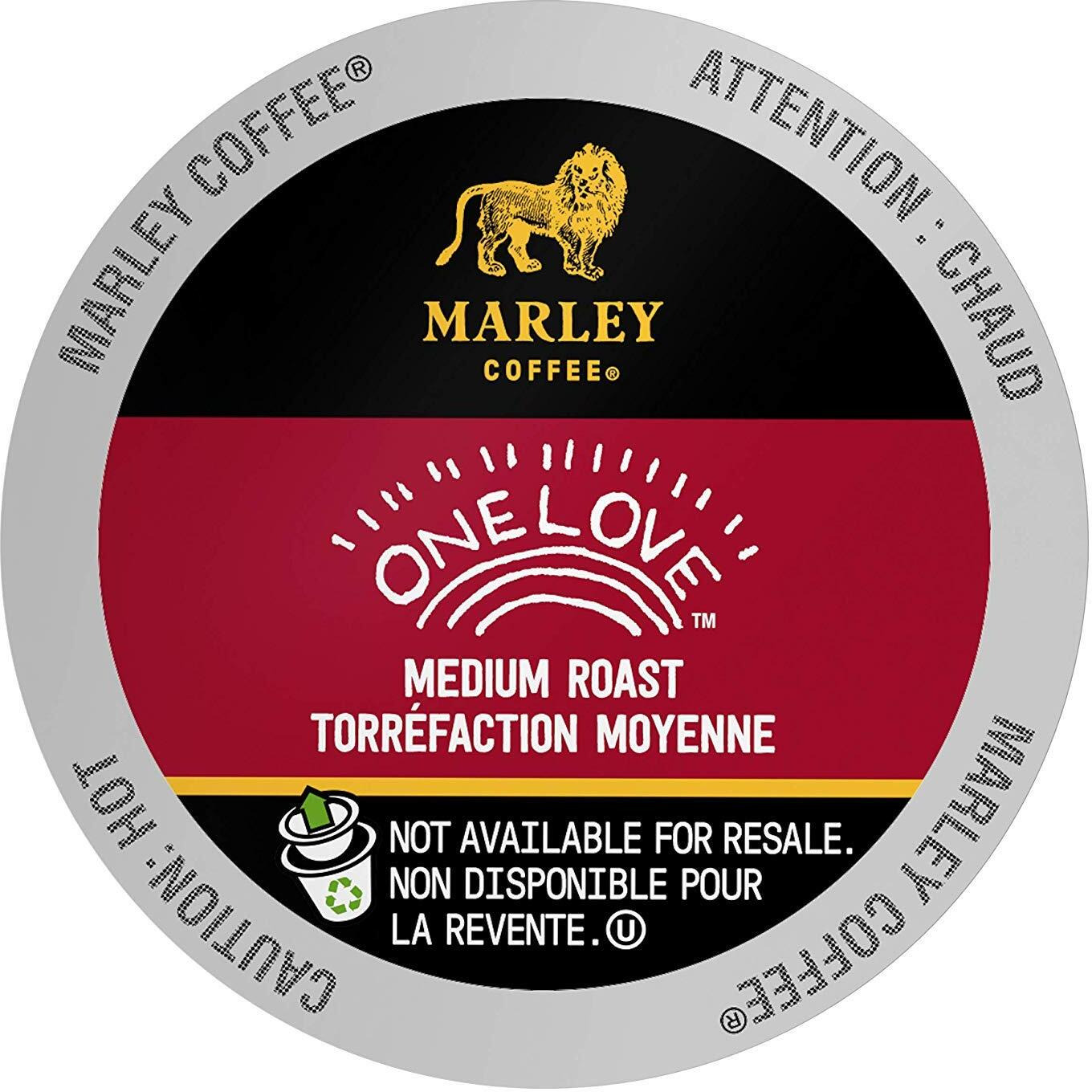 Marley Coffee One Love, Single Serve Realcup (96 Count)