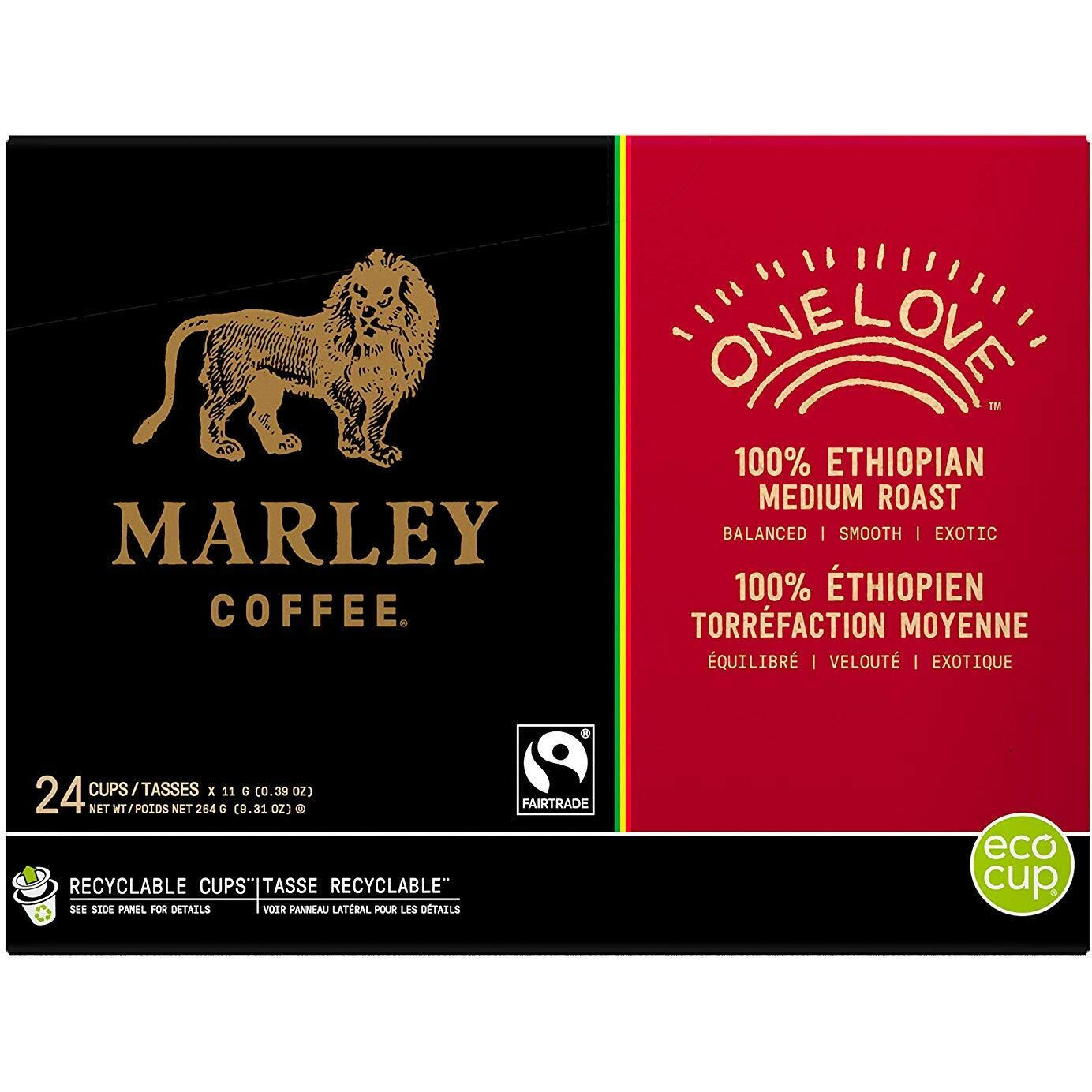 Marley Coffee One Love, Single Serve Realcup (96 Count)