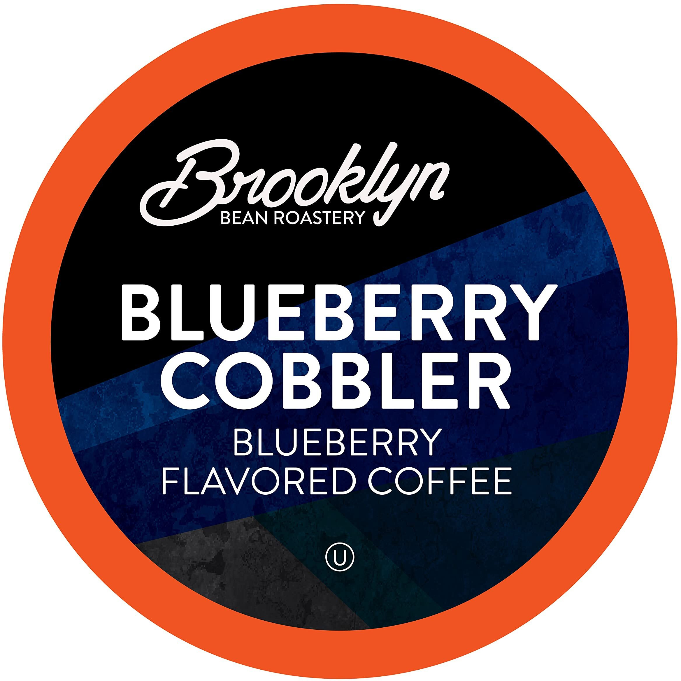 Brooklyn Beans Blueberry Cobbler Coffee Pods, Flavored Gourmet Pack, 40 Count - Compatible With Keurig 2.0 K Cup Brewers - Premium Quality, Rich And Smooth Taste, Single Serve Pods