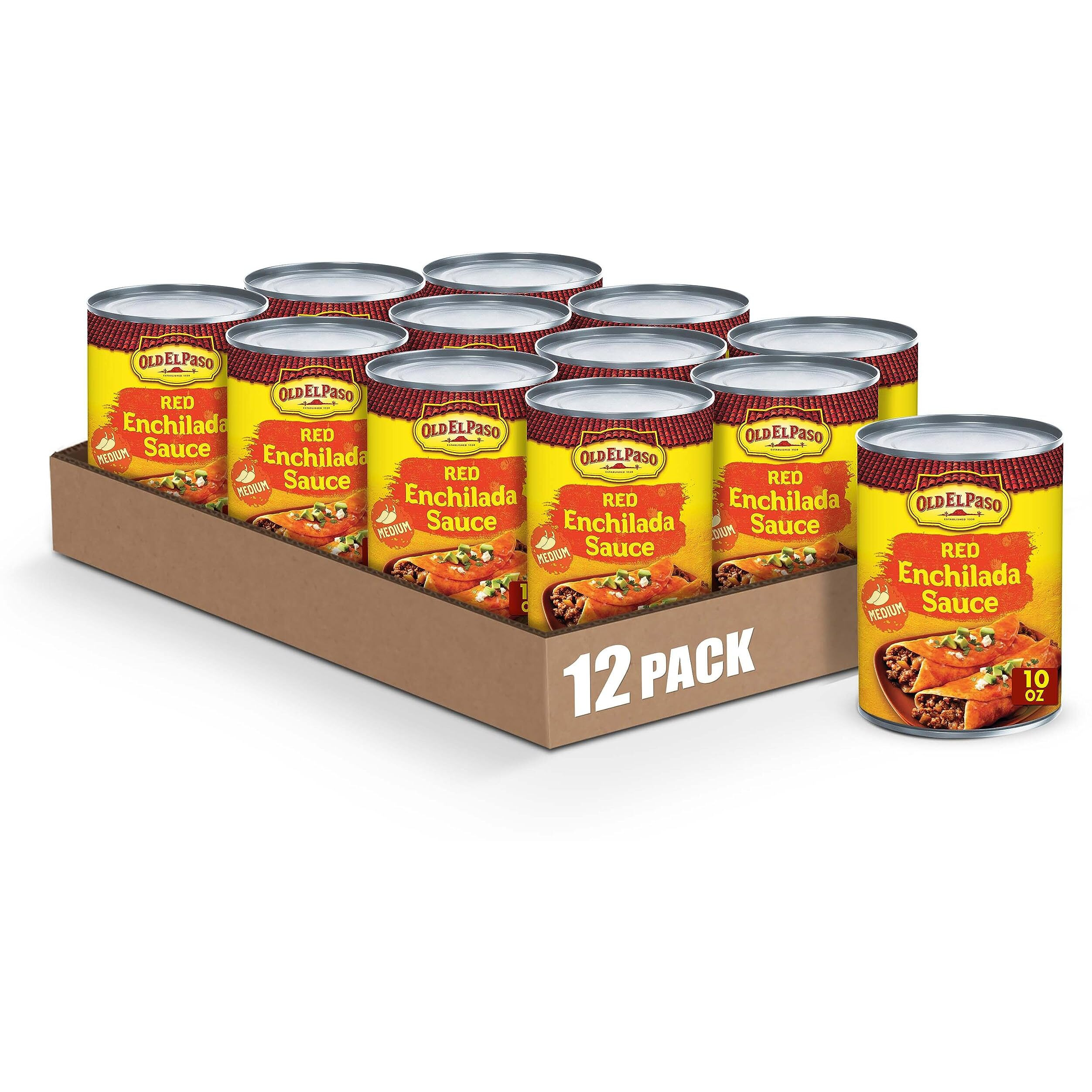 Old El Paso Medium Red Enchilada Sauce, 1 Ct., 10 Oz. (Pack Of 12)