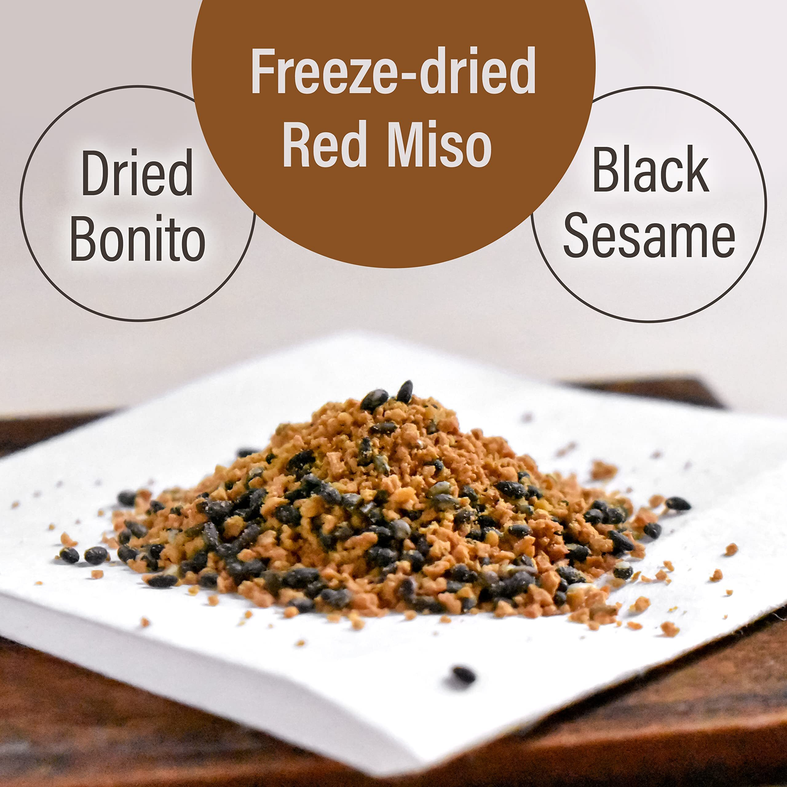 Japanese Furikake Seasoning, Rich Red Miso With Dried Bonito Flakes And Black Sesame (45G), Made In Japan,Sold By Japanese Company Yamasan