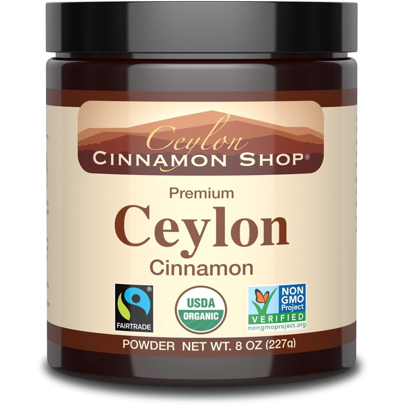 Ceylon Cinnamon Shop Organic Ceylon Cinnamon (100% Certified) Powder, 8 Ounces
