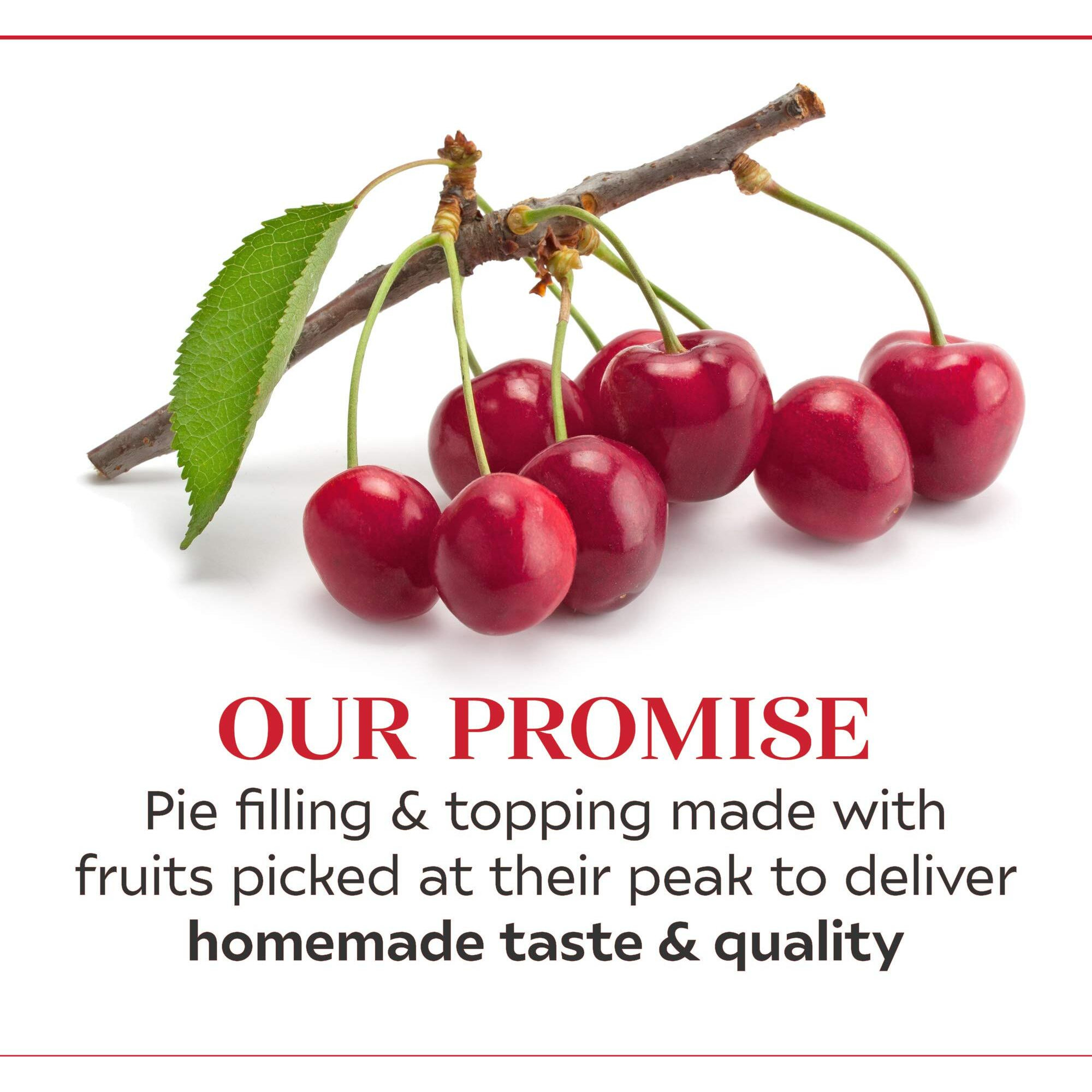 Duncan Hines Comstock No Sugar Added Pie Filling & Topping, Cherry, 20 Ounce (Pack Of 8)