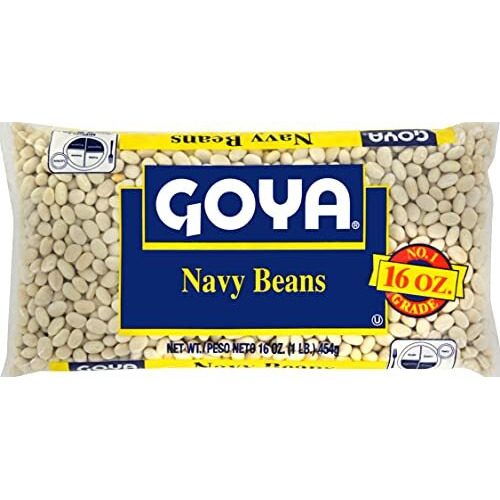 Goya Foods Navy Beans, Dry, 16 Ounce (Pack Of 24)