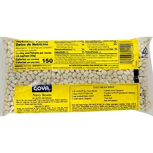 Goya Foods Navy Beans, Dry, 16 Ounce (Pack Of 24)