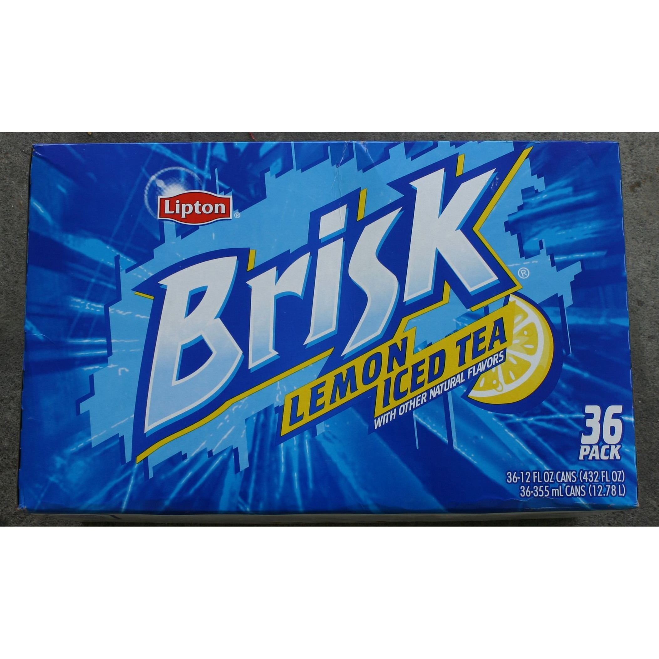 Brisk Lemon Iced Tea With Other Natural Flavors (36 Pack - 12 Oz Each)