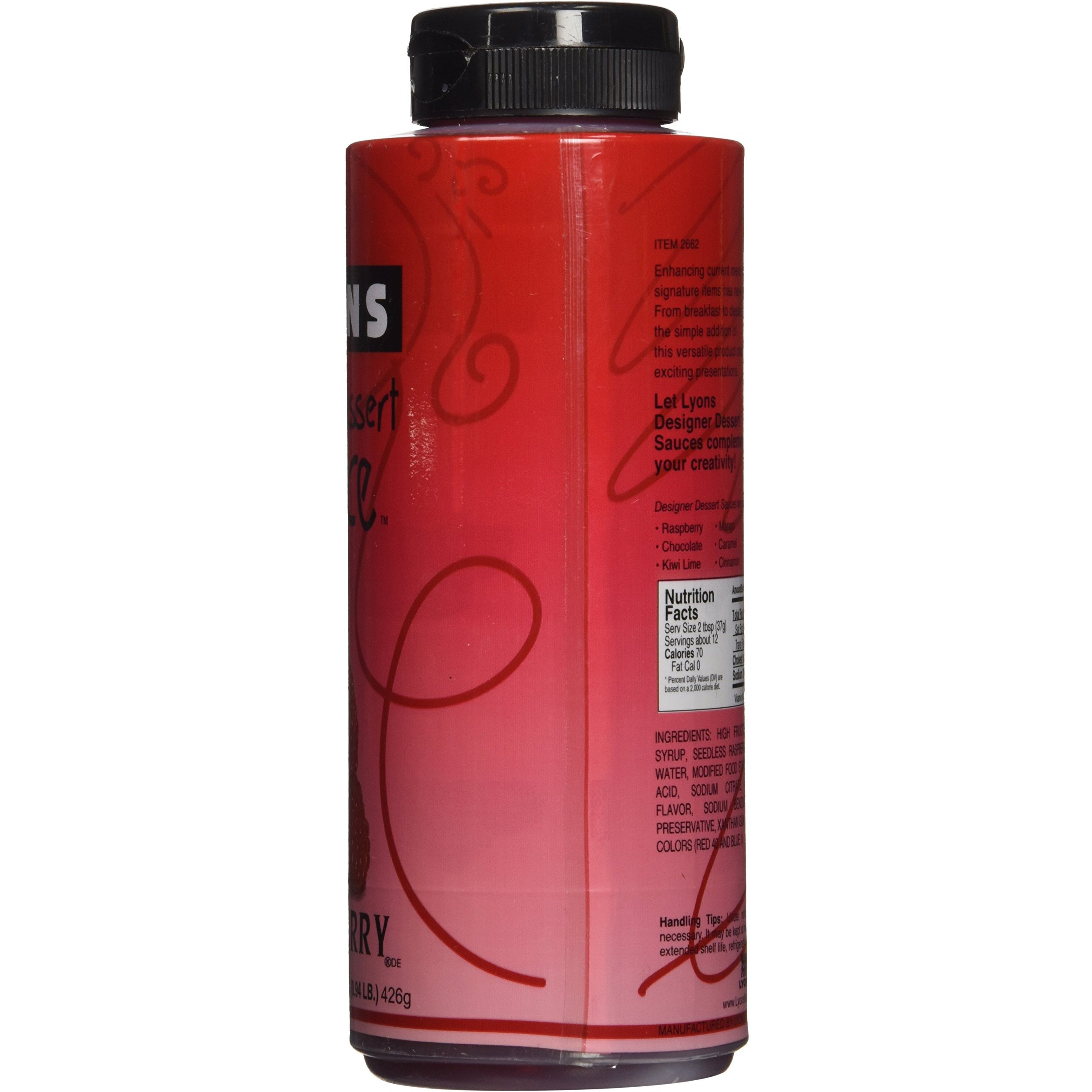Lyons Raspberry Designer Dessert Sauce, 15 Oz.