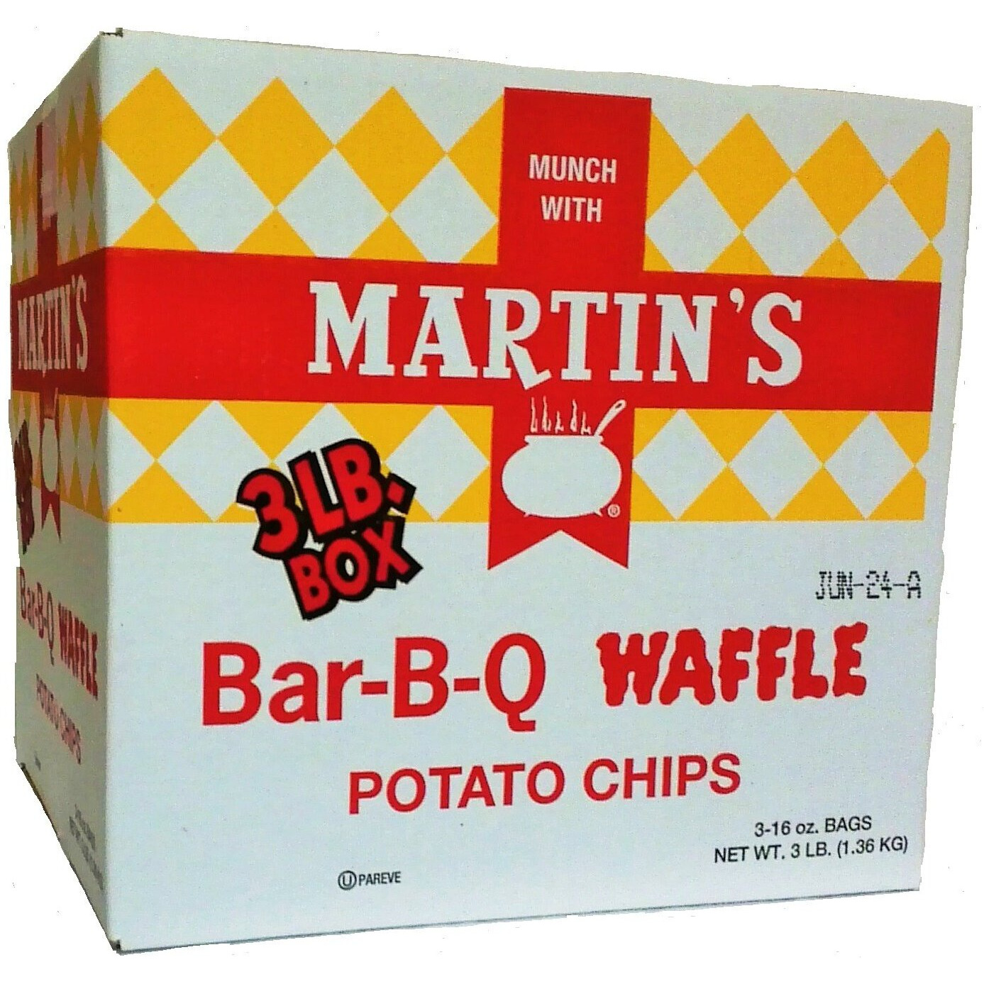 Martin's B-B-Q Waffle Potato Chips (3 Lb Box)