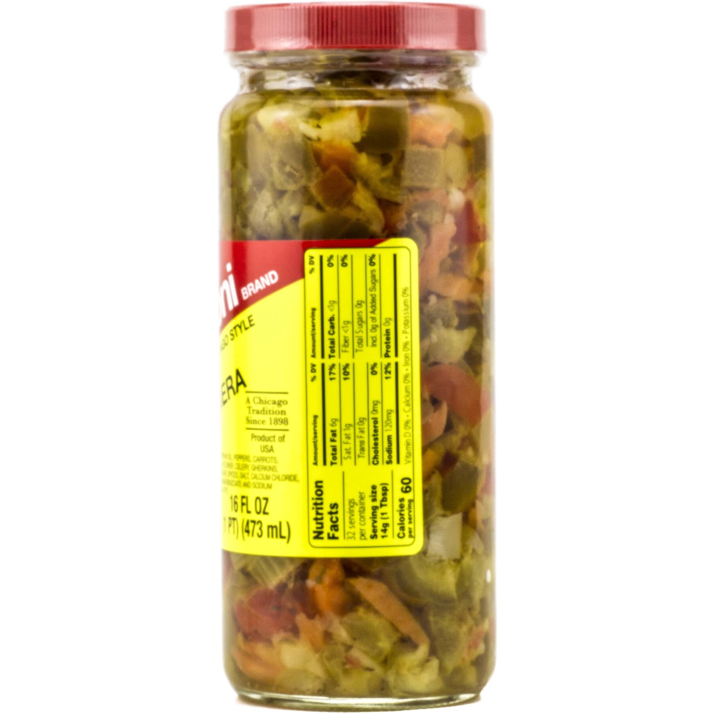 Marconi Mild Giardiniera, 16 Ounce (Pack Of 2)
