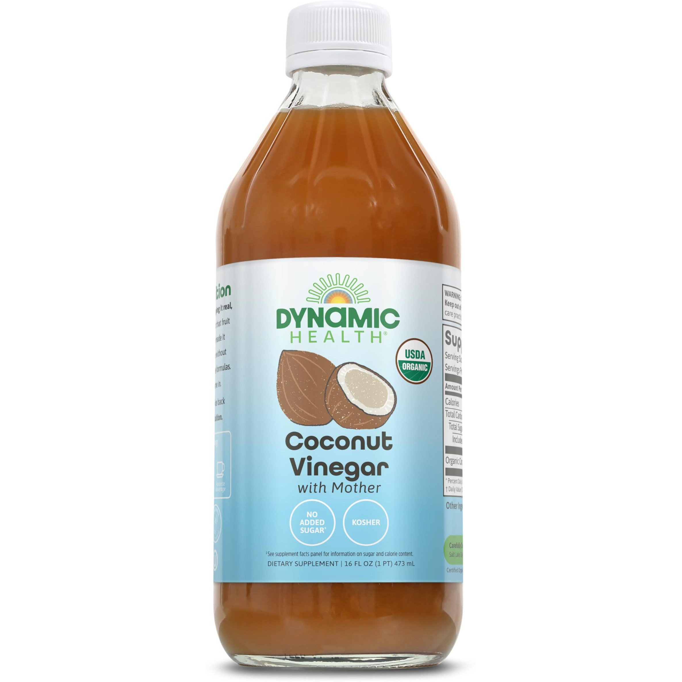 Dynamic Health Coconut Vinegar W Mother Organic | 16 Oz