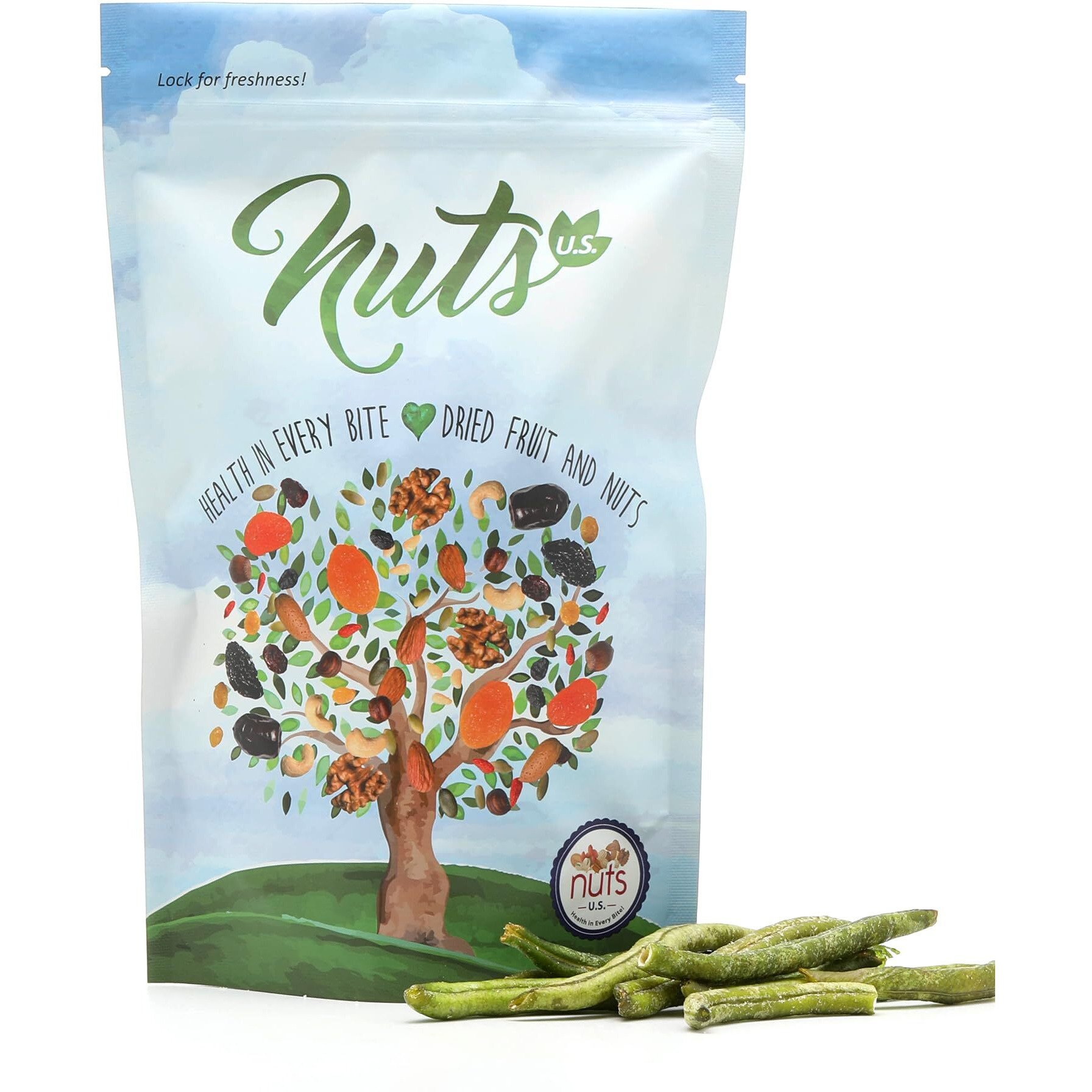 Nuts U.S. - Green Bean Chips | Sea-Salted | 100% Natural | Delicious And Fresh | Bulk Chips (2.2 Lbs)