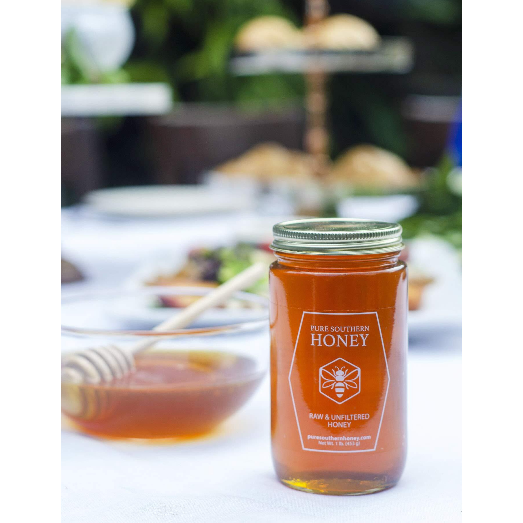 1 Lb. 100% Raw & Unfiltered Gallberry Honey - Usa Made By Pure Southern Honey