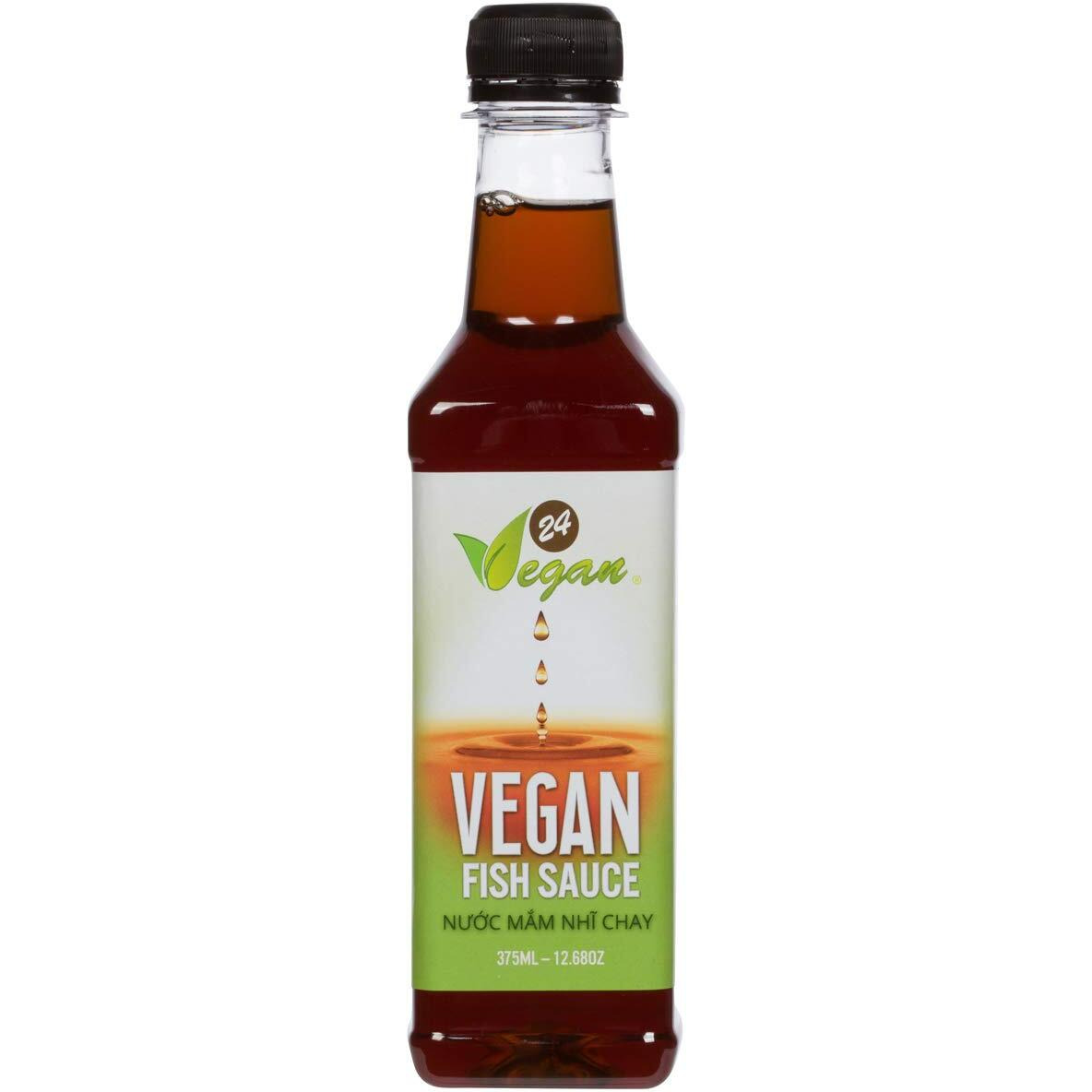 24Vegan Fish Sauces Premium Plant-Based Seasoning Sauce, All-Purpose Instant Flavor Boost, Gluten Free Fish Sauce, Gluten Free Soy Sauce, Vegetarian Asian Sauces, Vegetable Umami Flavor, Dressings And Marinades For A Sweet, Tangy And Spicy Flavor 12.68Oz