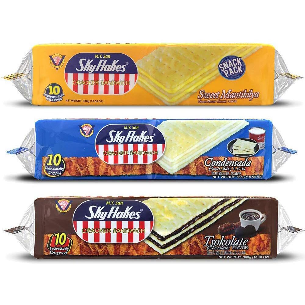 M.Y. San Skyflakes Cracker Sandwich Assorted Flavors