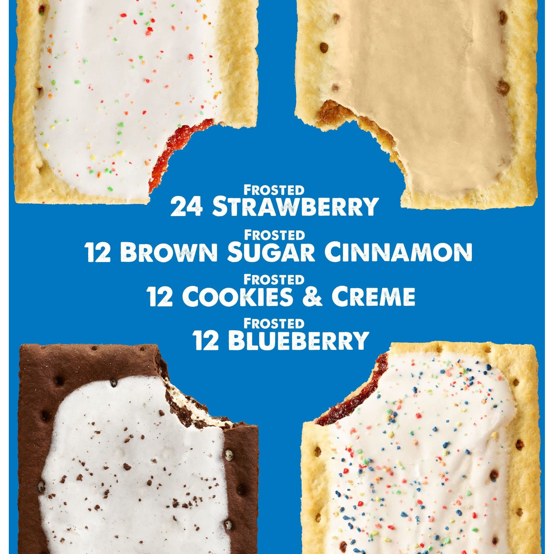 Pop-Tarts Toaster Pastries, Breakfast Foods, Kids Snacks, Variety Pack (5 Boxes, 60 Pop-Tarts)