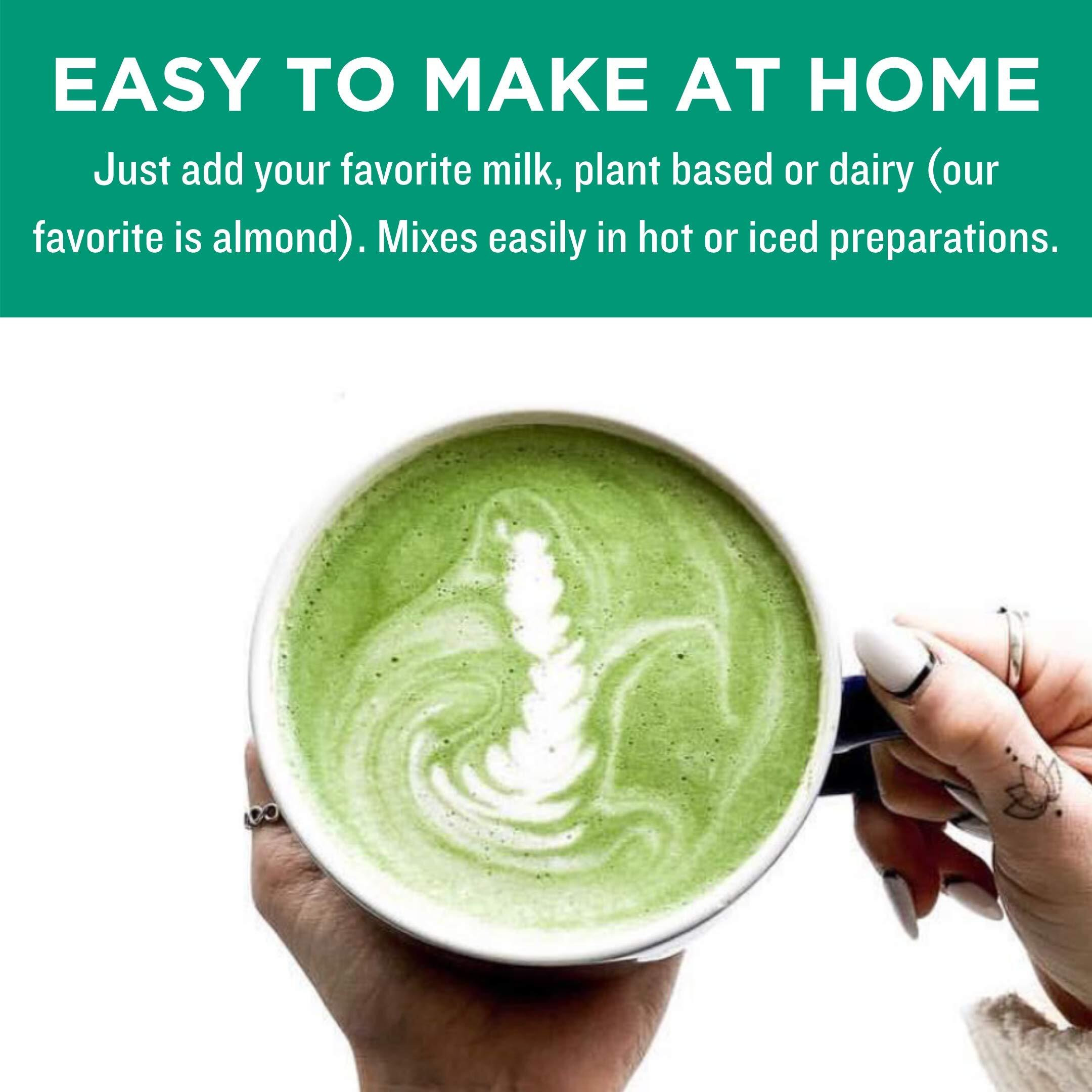 Jade Leaf Matcha Organic Caf   Style Sweetened Matcha Latte Premium Barista Crafted Mix - Original - Authentically Japanese (5.3 Ounce Pouch)