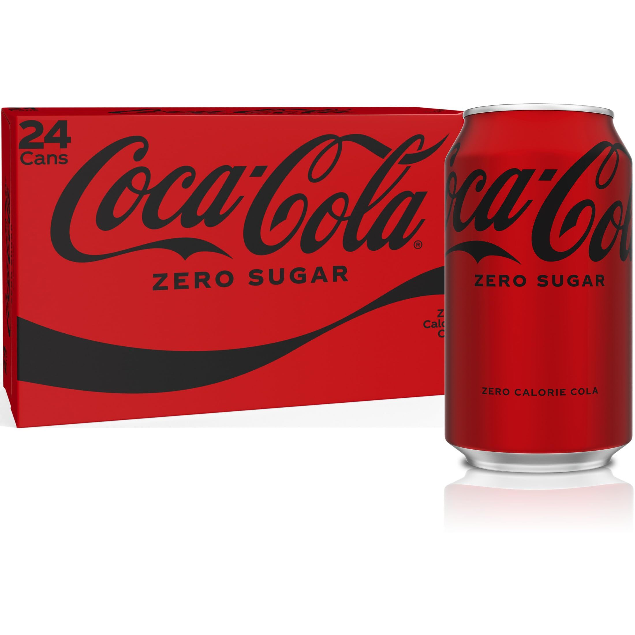 Coke Zero Sugar Cola Soda, 12 Oz, 24 Pack (Package May Vary)