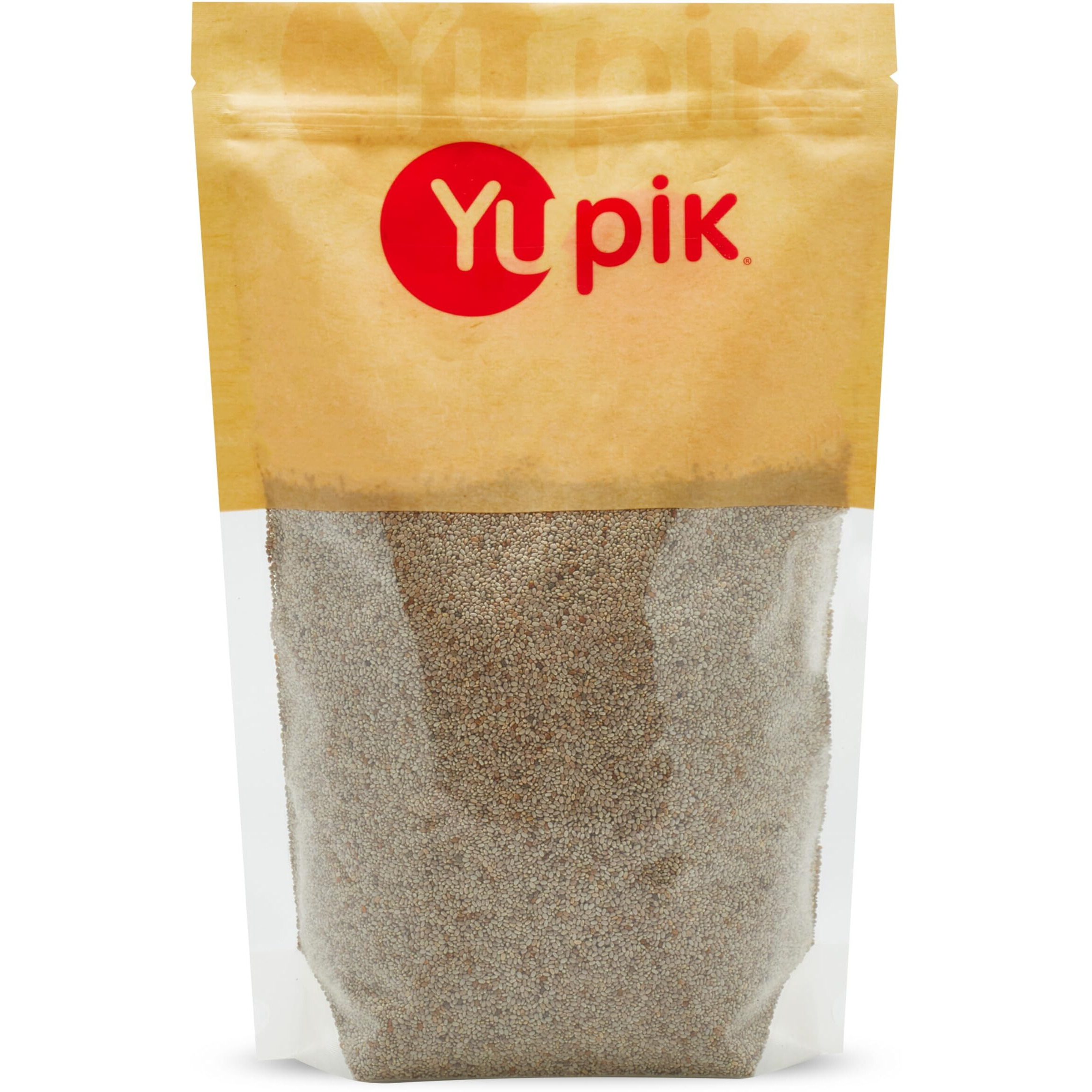 Yupik Raw White Chia Seeds, 2.2 Lb, Gluten-Free, Kosher, Vegan, Natural Seeds, Plant-Based Superfood, Rich In Fiber, Source Of Omega-3, Ideal For Chia Pudding & Smoothies, Gels Easily