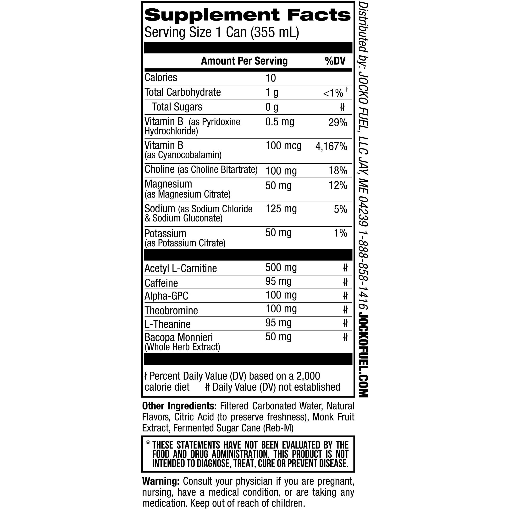 Jocko Go Energy Drink - Keto, Vitamin B12, Vitamin B6, Electrolytes, L Theanine, Magnesium- All Natural Energy Boost, Sugar Free Nootropic Monk Fruit Blend - 12 Pack (Lemon Lime)