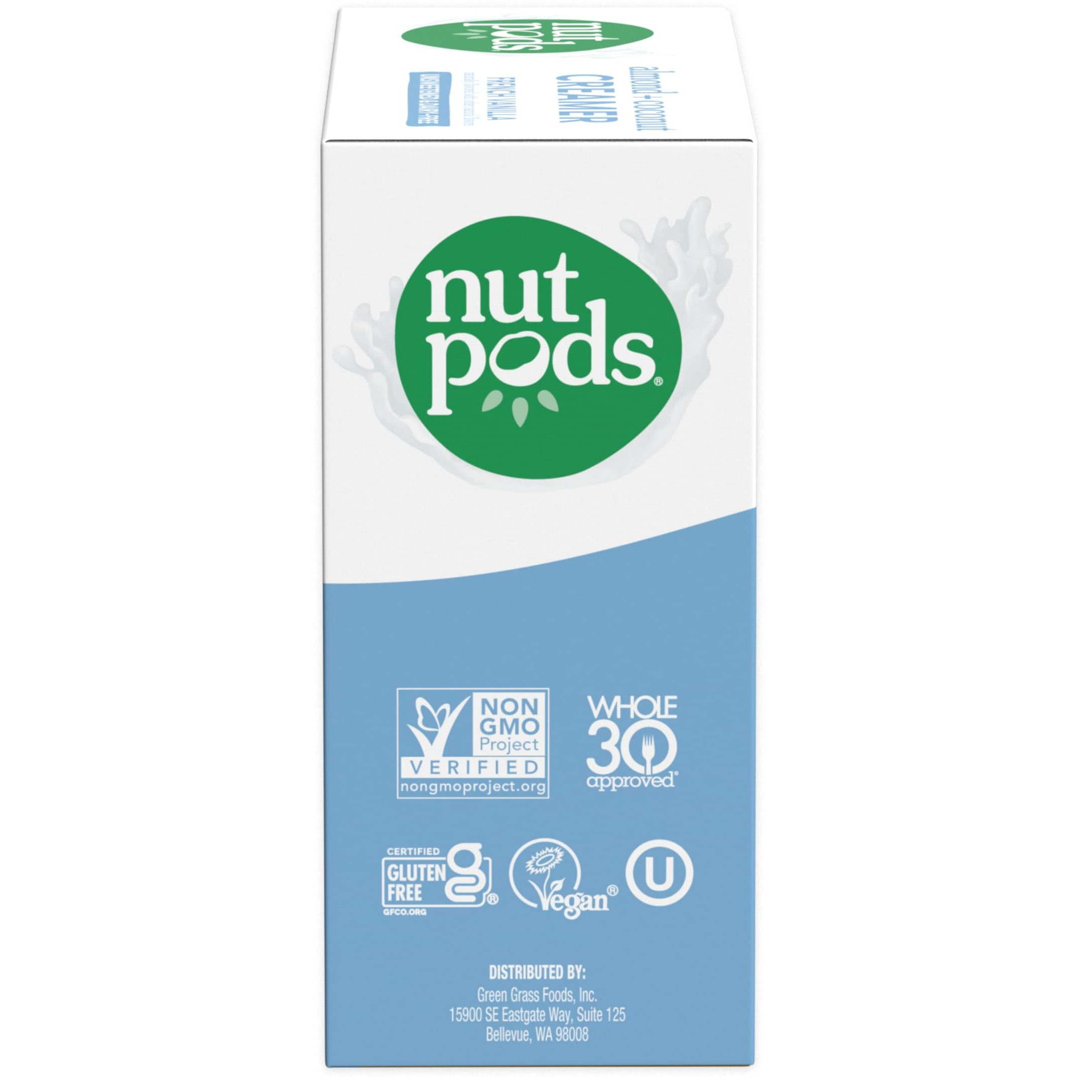 Nutpods French Vanilla Creamer - Unsweetened Non Dairy Made From Almonds And Coconuts - Keto Creamer, Whole30, Gluten Free, Non-Gmo, Vegan, Sugar Free, Kosher (4-Pack)