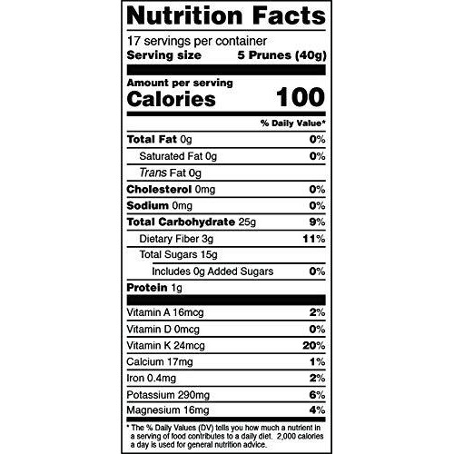 Terrasoul Superfoods Organic Dried Plums Pitted Prunes, 1.5 Lbs - Fiber | Vitamin K | Preservative Free