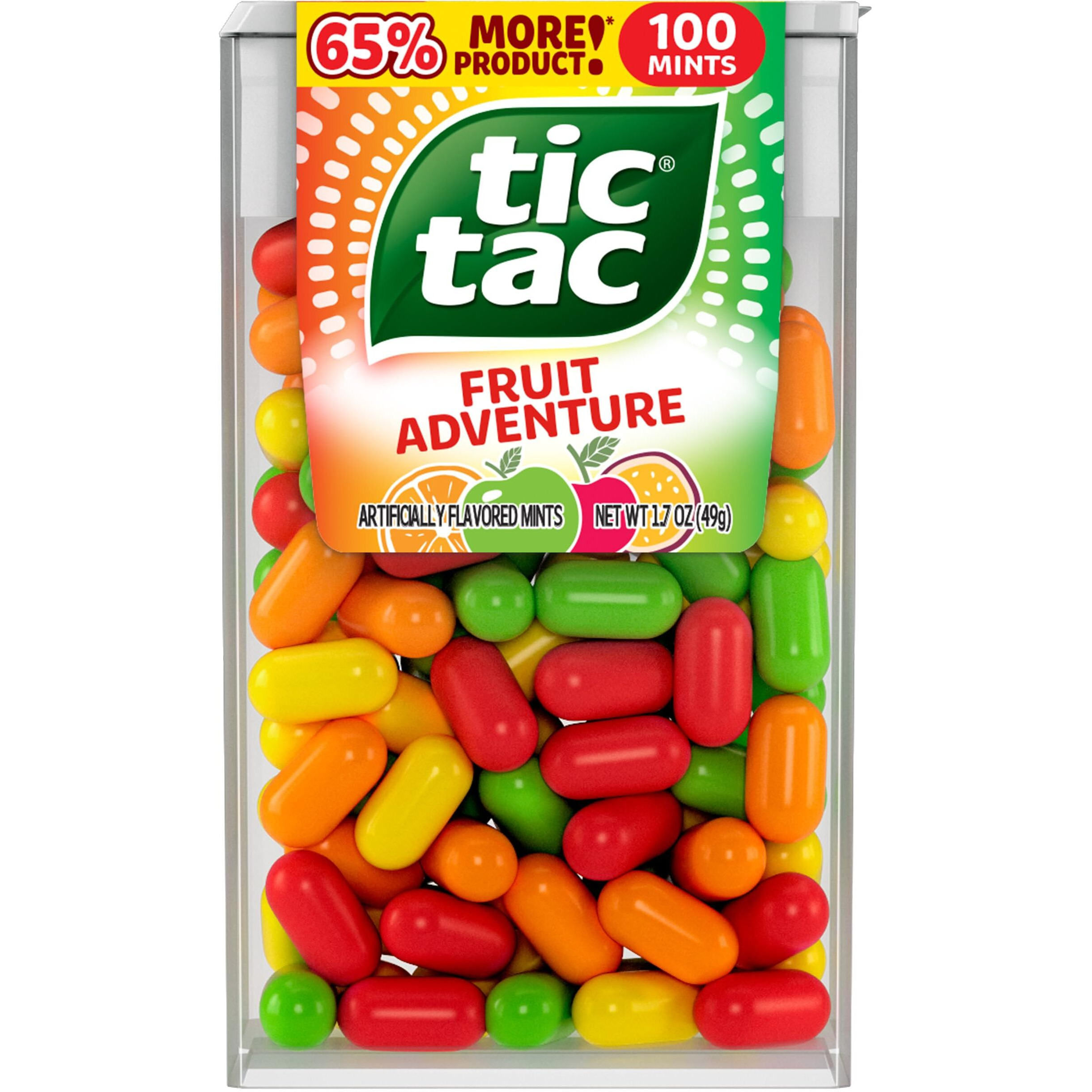 Tic Tac Fruit Adventure Mints, Bulk 12 Pack, On-The-Go Refreshment, 1.7 Oz Each