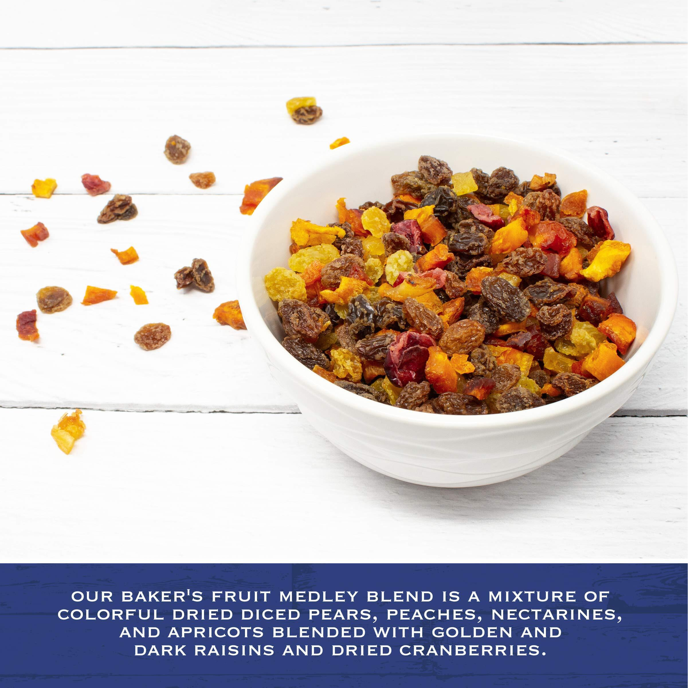 Traina Home Grown Sun Dried Bakers Fruit Medley - Diced Peaches, Cranberries, Apricots, Pears, Nectarines, And Raisins - Non Gmo, Gluten Free, Value Size(5 Lbs)