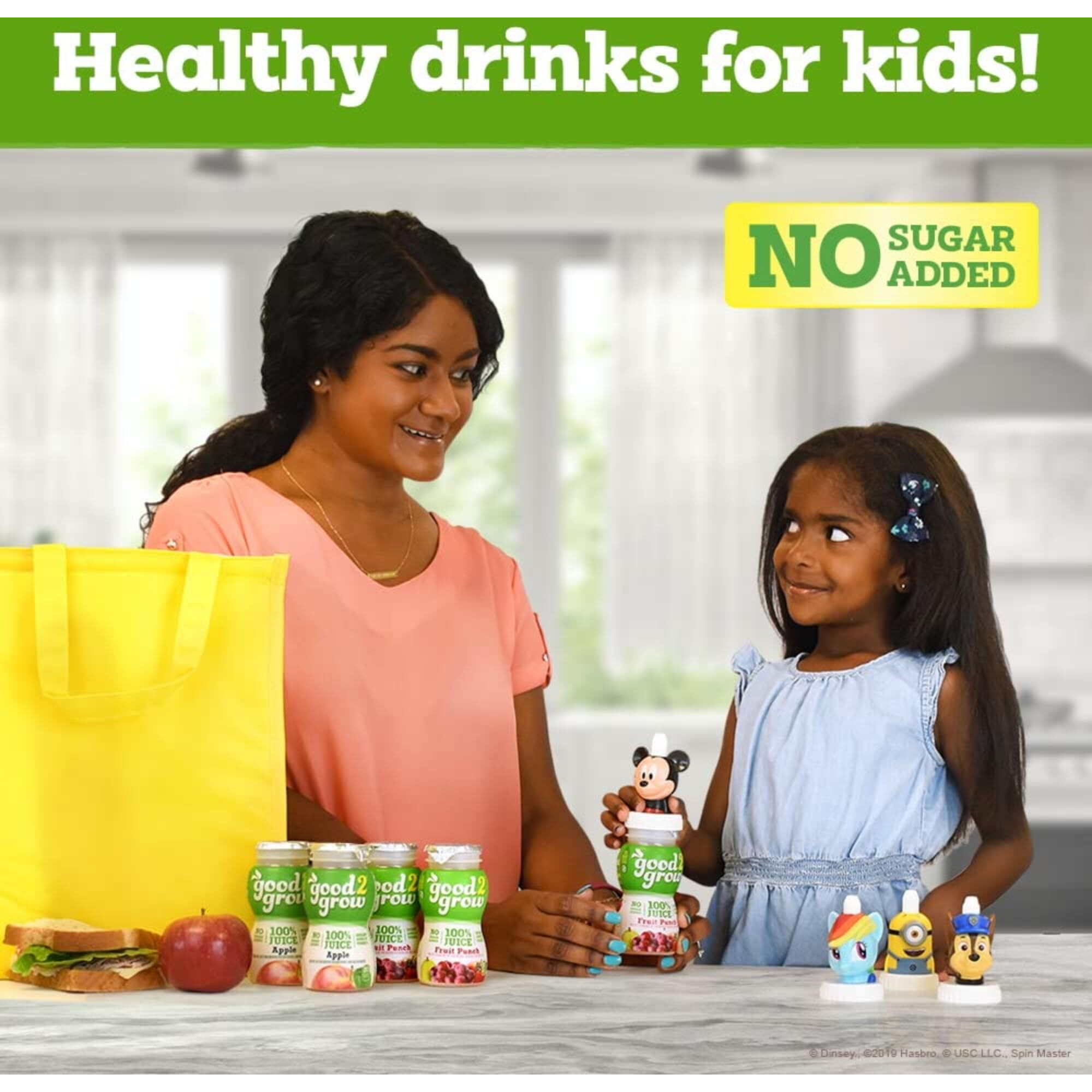 Good2Grow 100% Apple And Fruit Punch Juice 24-Pack Of 6-Ounce Bpa-Free Juice Bottles, Non-Gmo With No Added Sugar And An Excellent Daily Source Of Vitamin C. Spill Proof Tops Not Included (Pack Of 24)