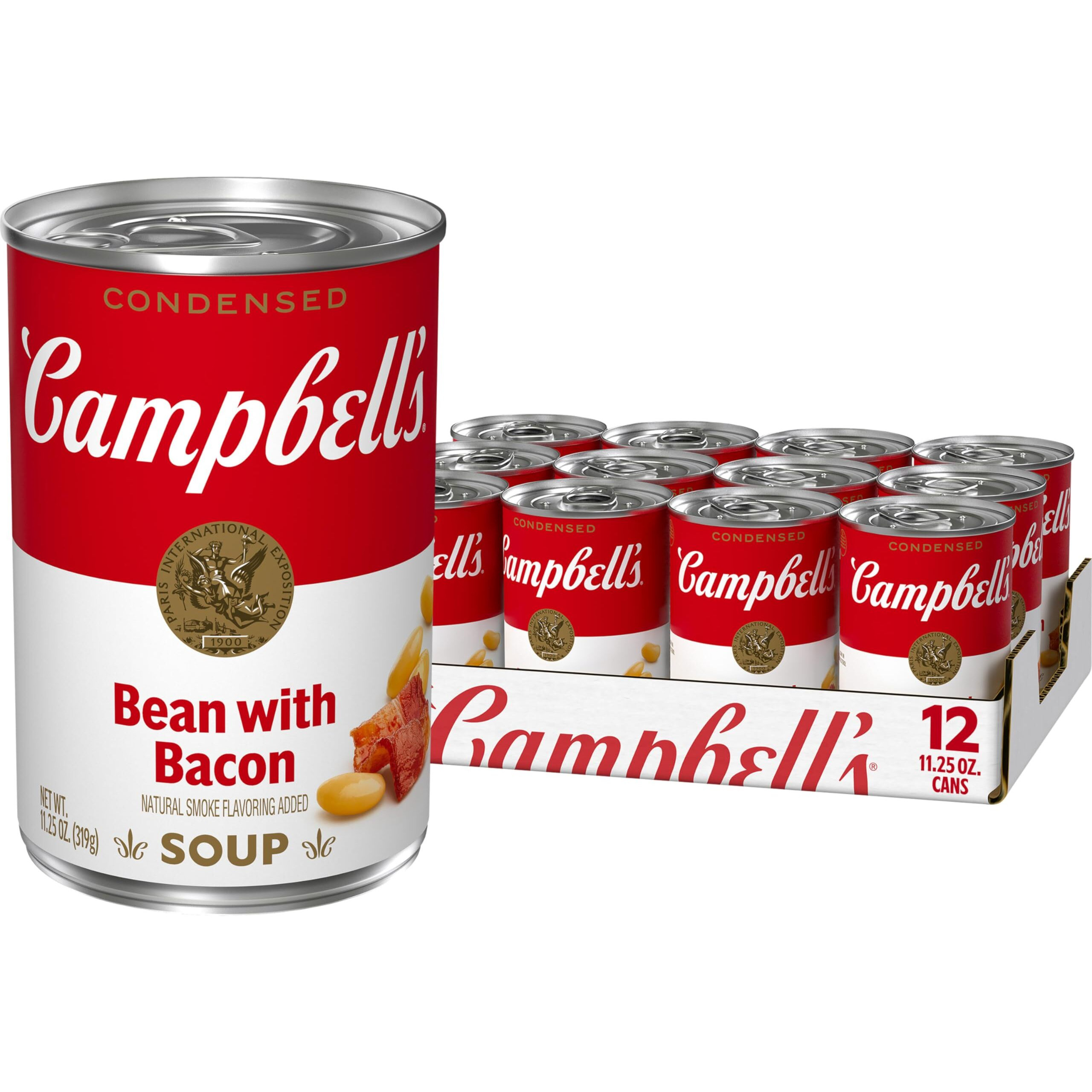 Campbell's Condensed Bean With Bacon Soup, 11.25 Ounce Can (Pack Of 12)